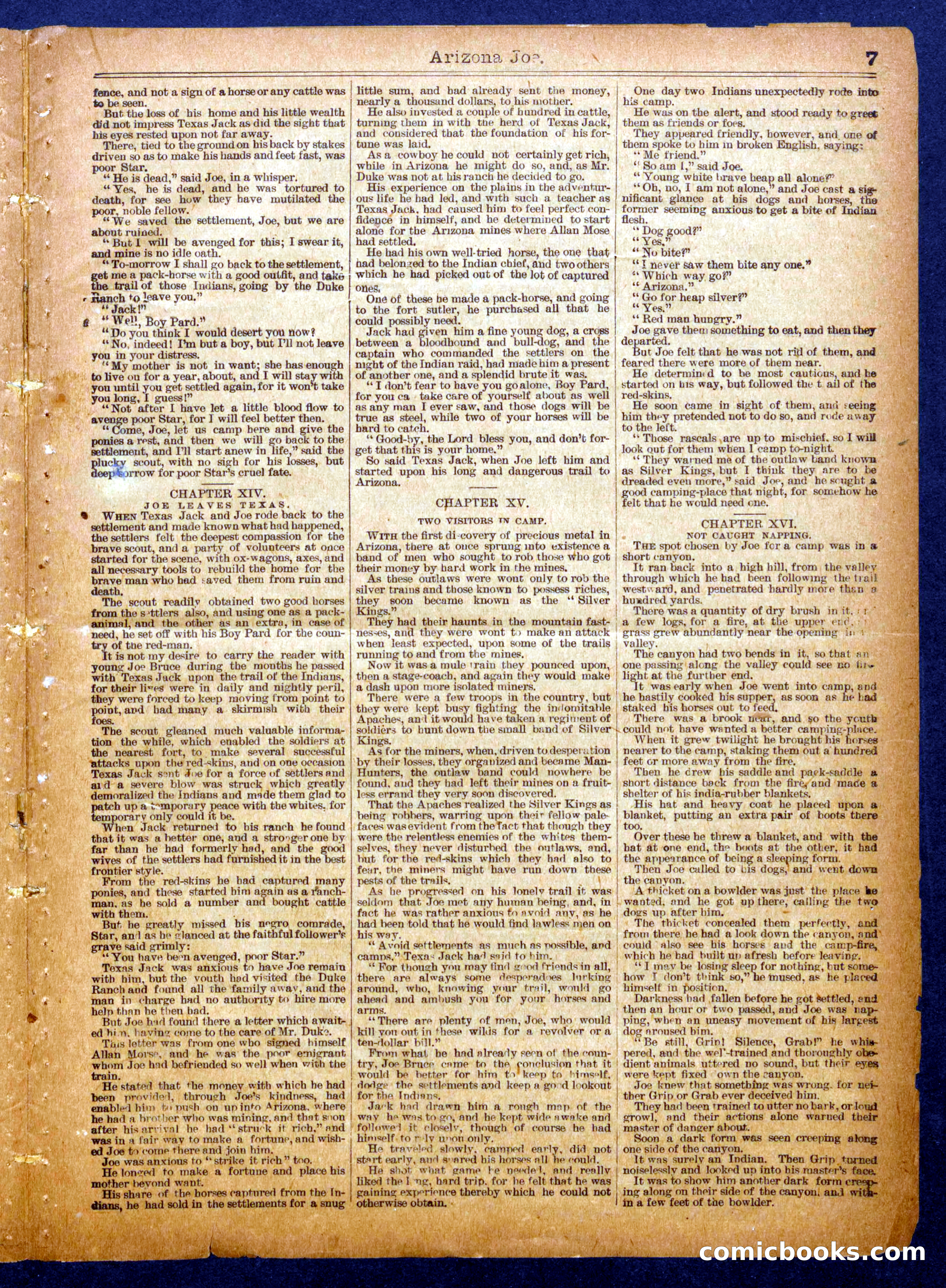 Beadle's Half Dime Library No. 1126 — page 7 of 16