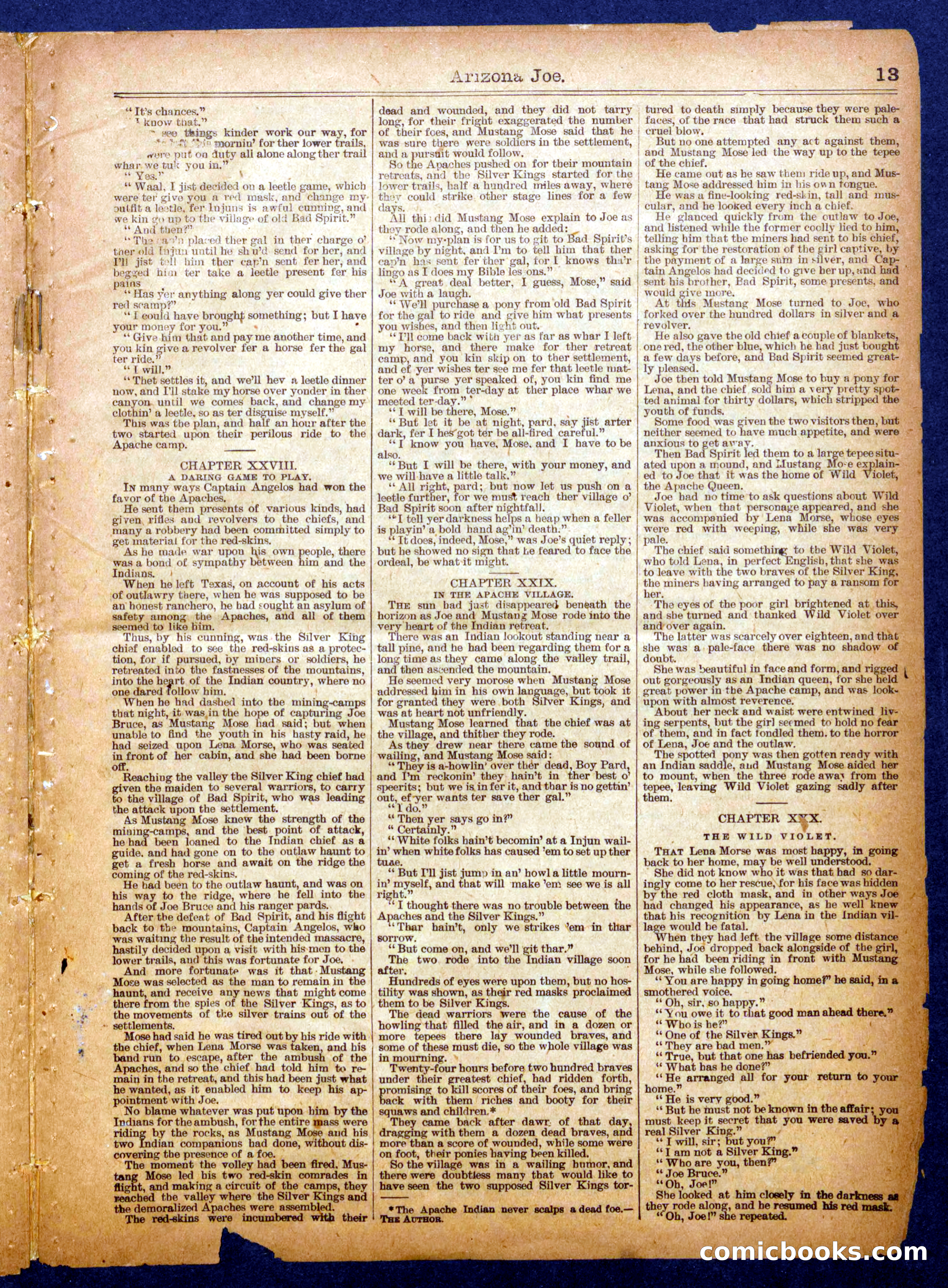 Beadle's Half Dime Library No. 1126 — page 13 of 16