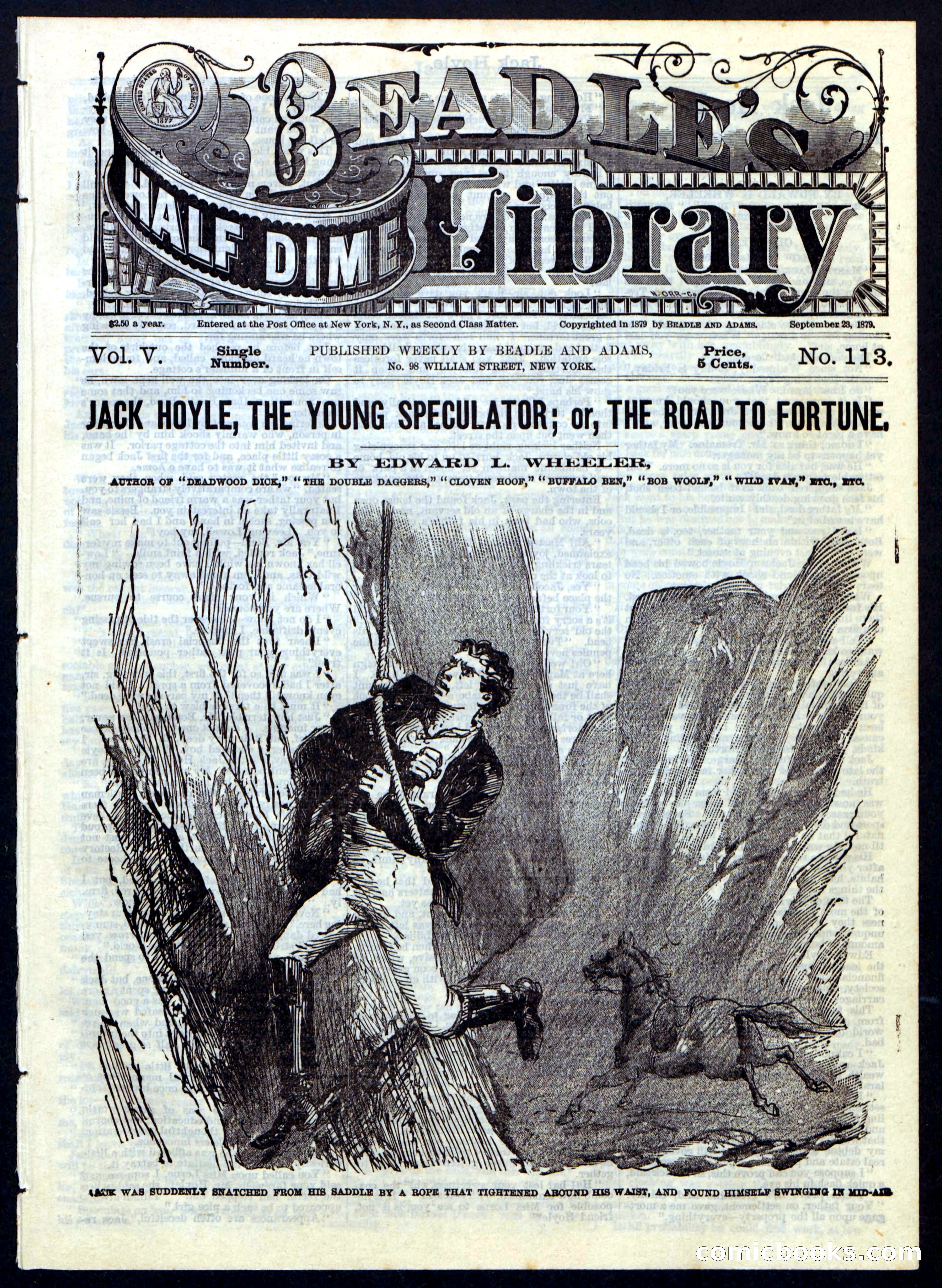 Beadle's Half Dime Library, No. 118 — page 1 of 16