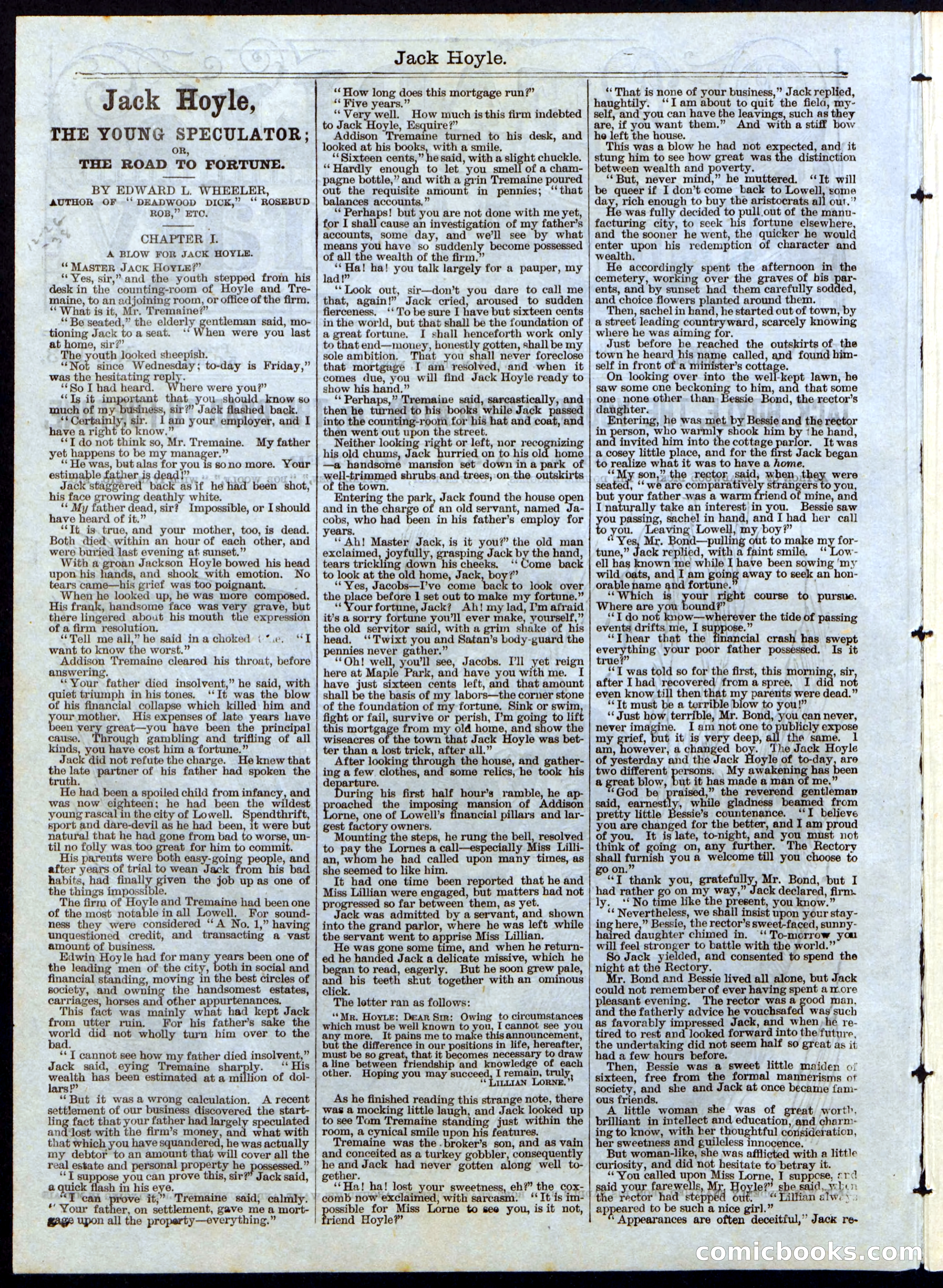 Beadle's Half Dime Library, No. 118 — page 2 of 16