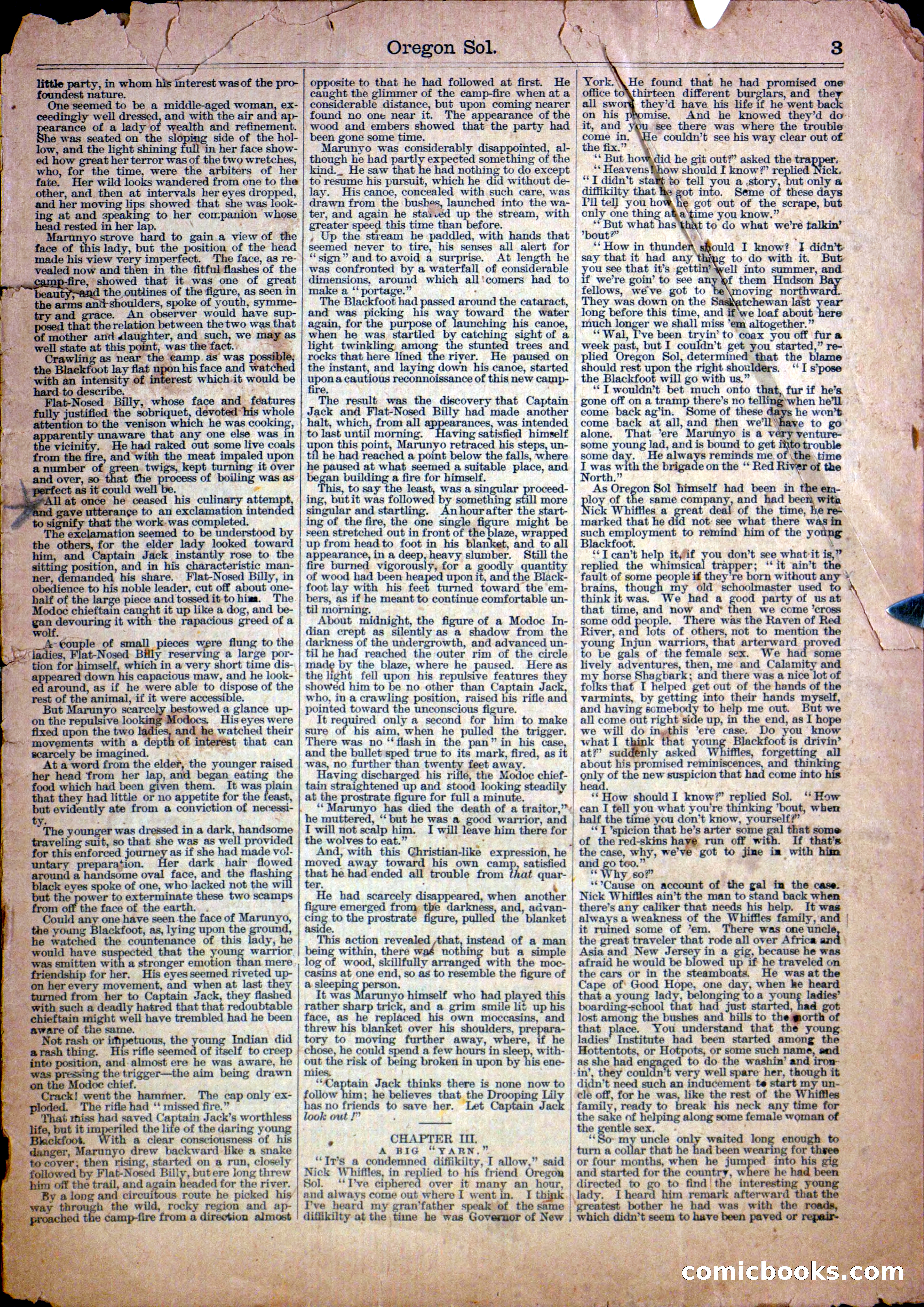 Beadle's Half Dime Library, No. 1140 — page 3 of 16