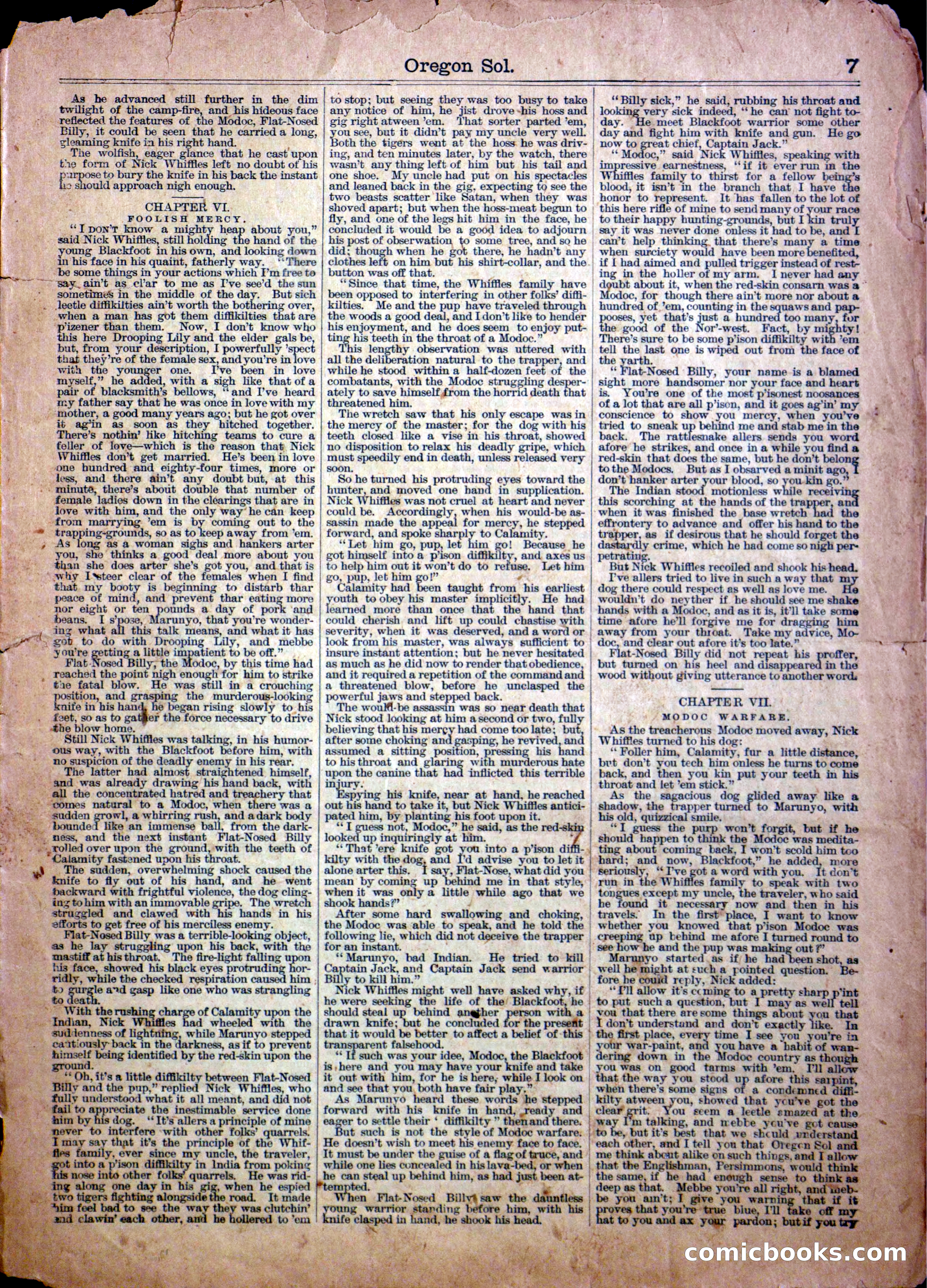 Beadle's Half Dime Library, No. 1140 — page 7 of 16