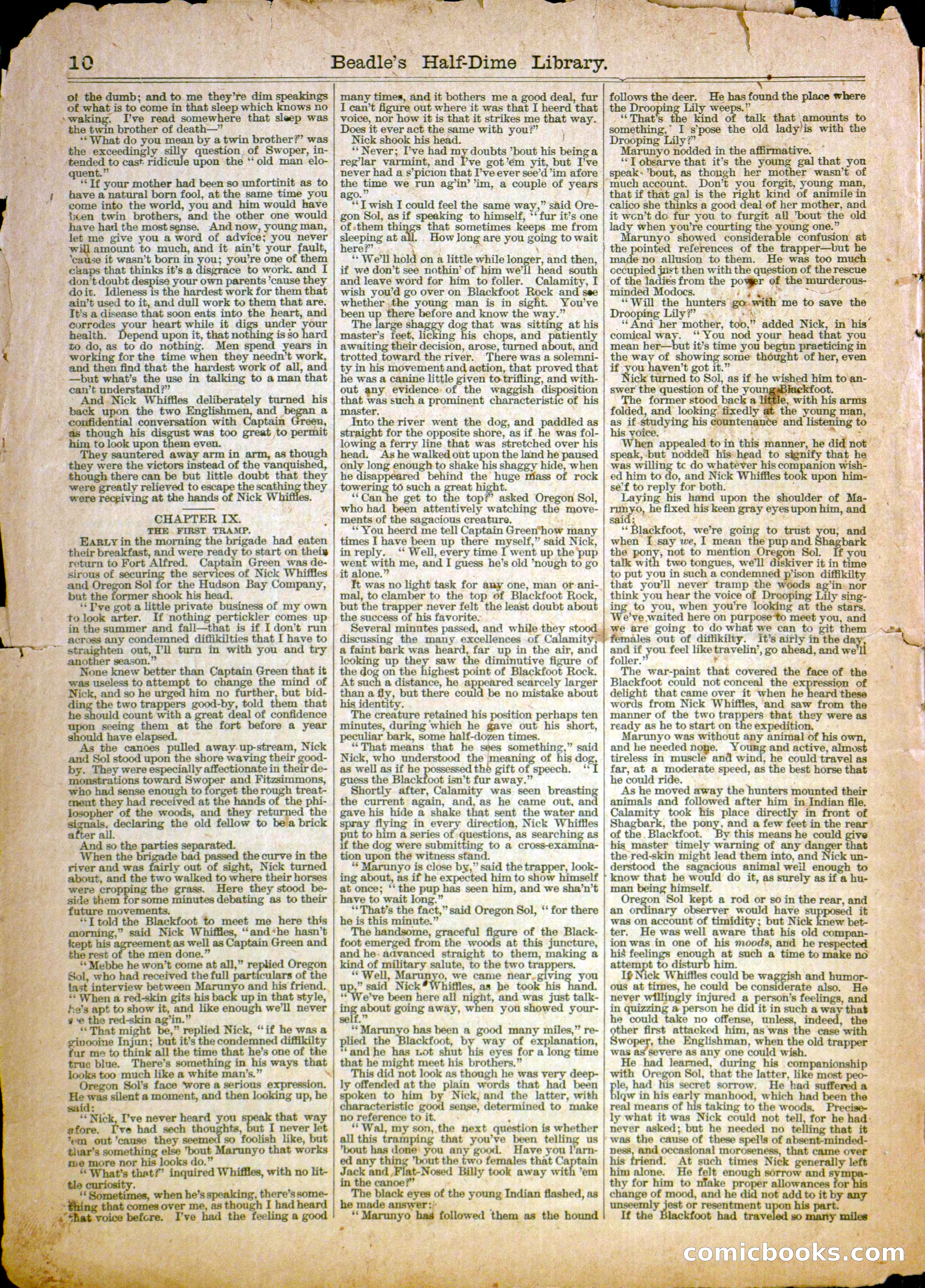 Beadle's Half Dime Library, No. 1140 — page 10 of 16
