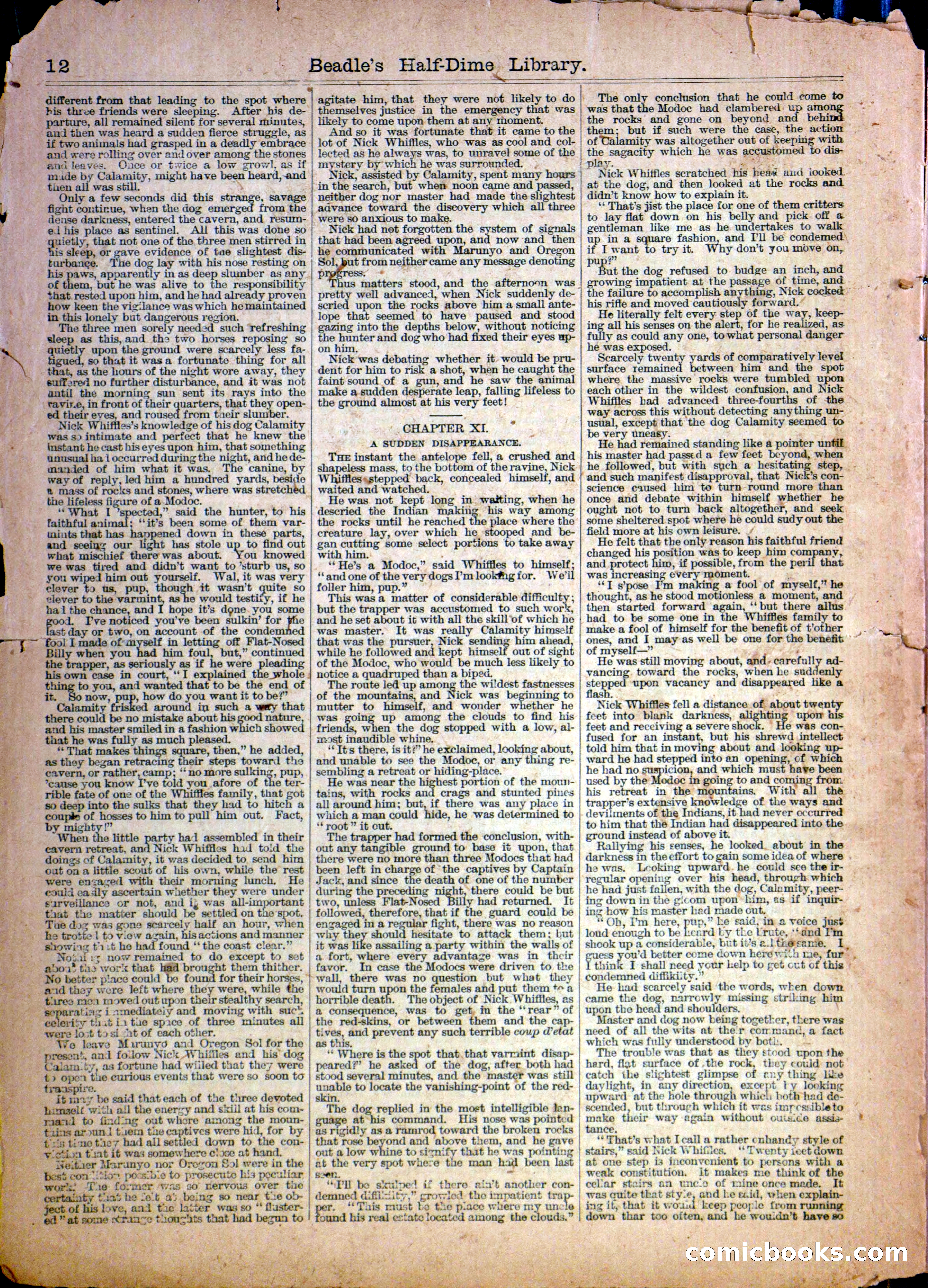Beadle's Half Dime Library, No. 1140 — page 12 of 16
