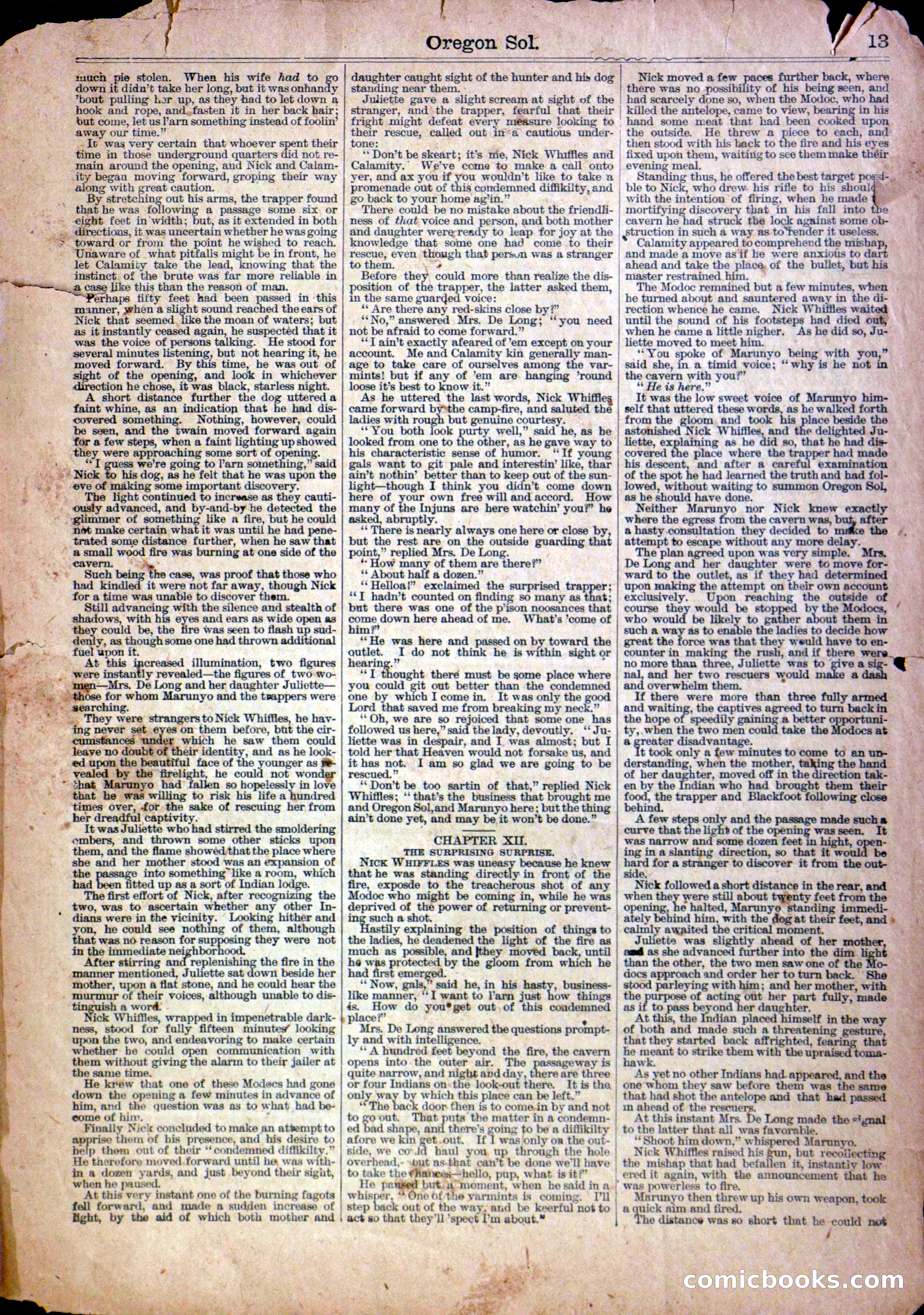 Beadle's Half Dime Library, No. 1140 — page 13 of 16