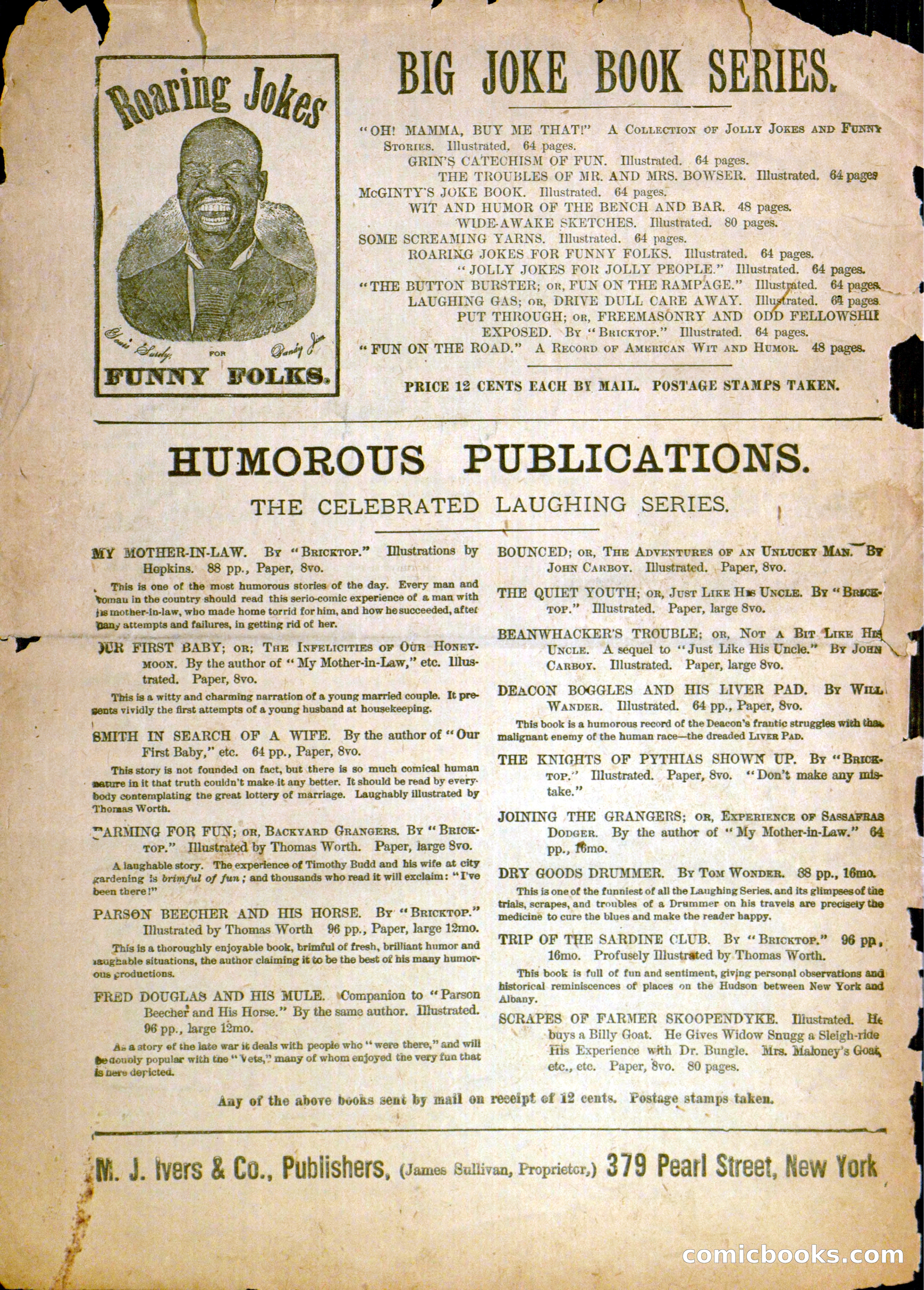 Beadle's Half Dime Library, No. 1140 — page 16 of 16
