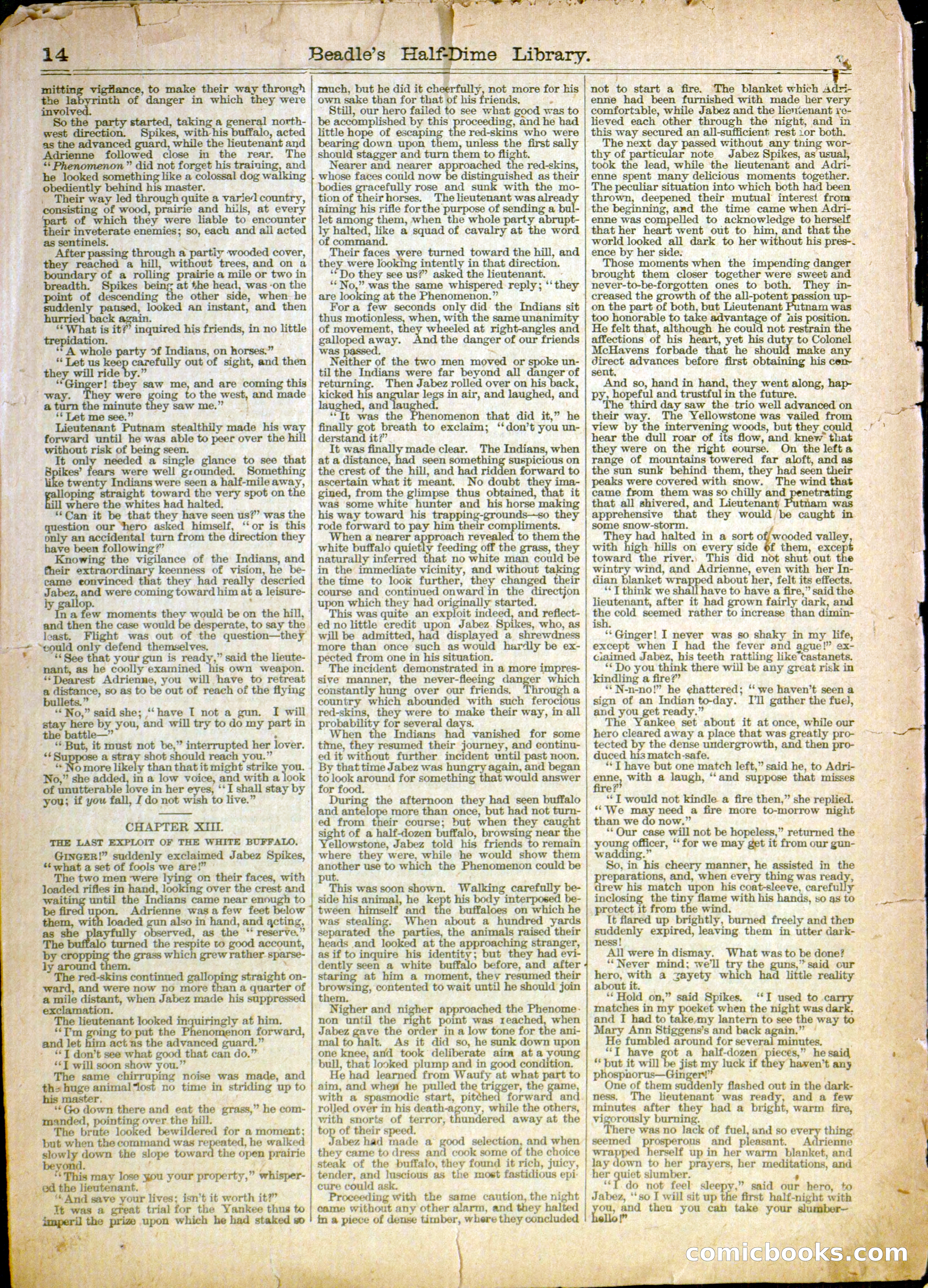 Beadle's Half-Dime Library No. 1142 — page 6 of 16
