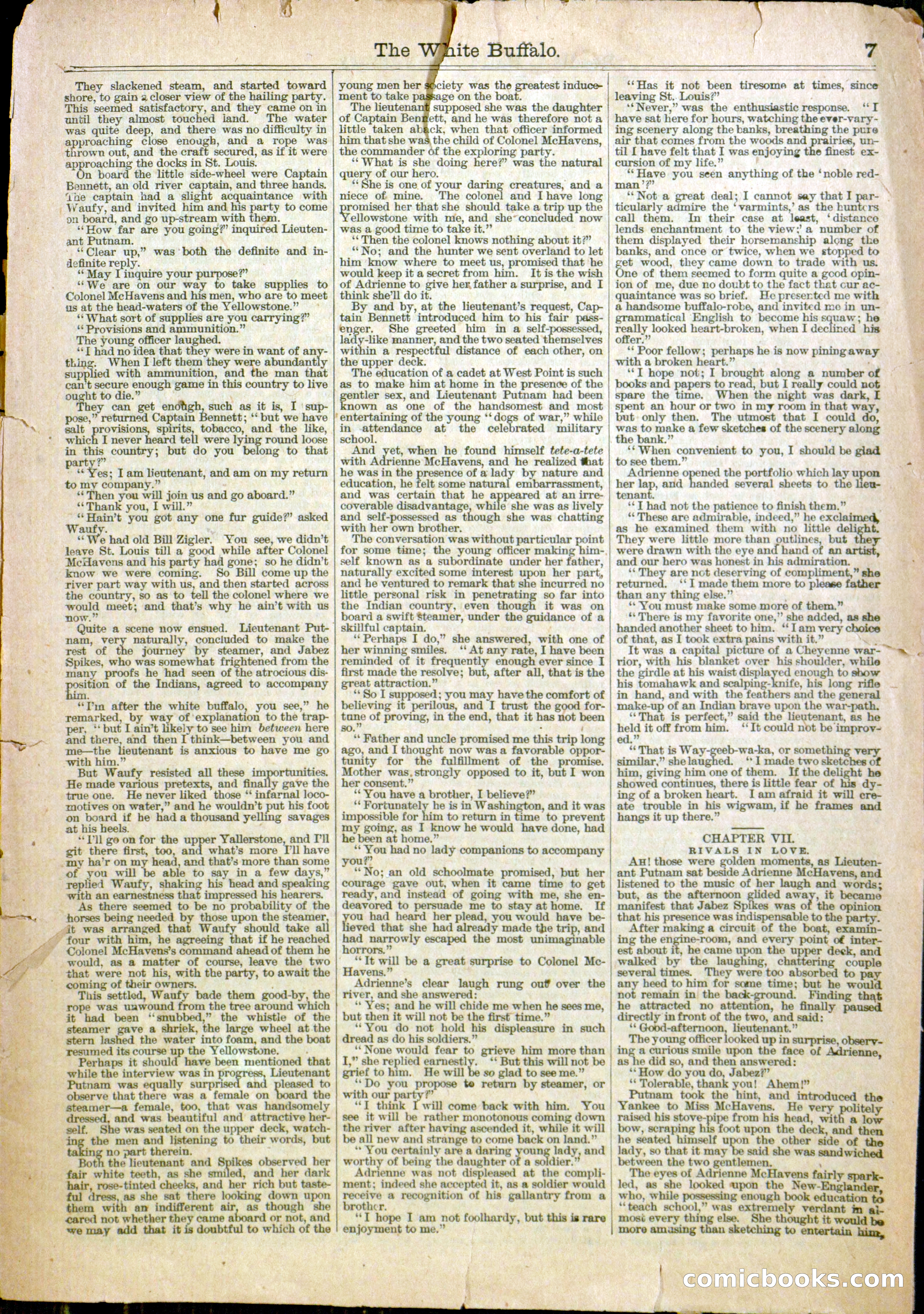 Beadle's Half-Dime Library No. 1142 — page 7 of 16