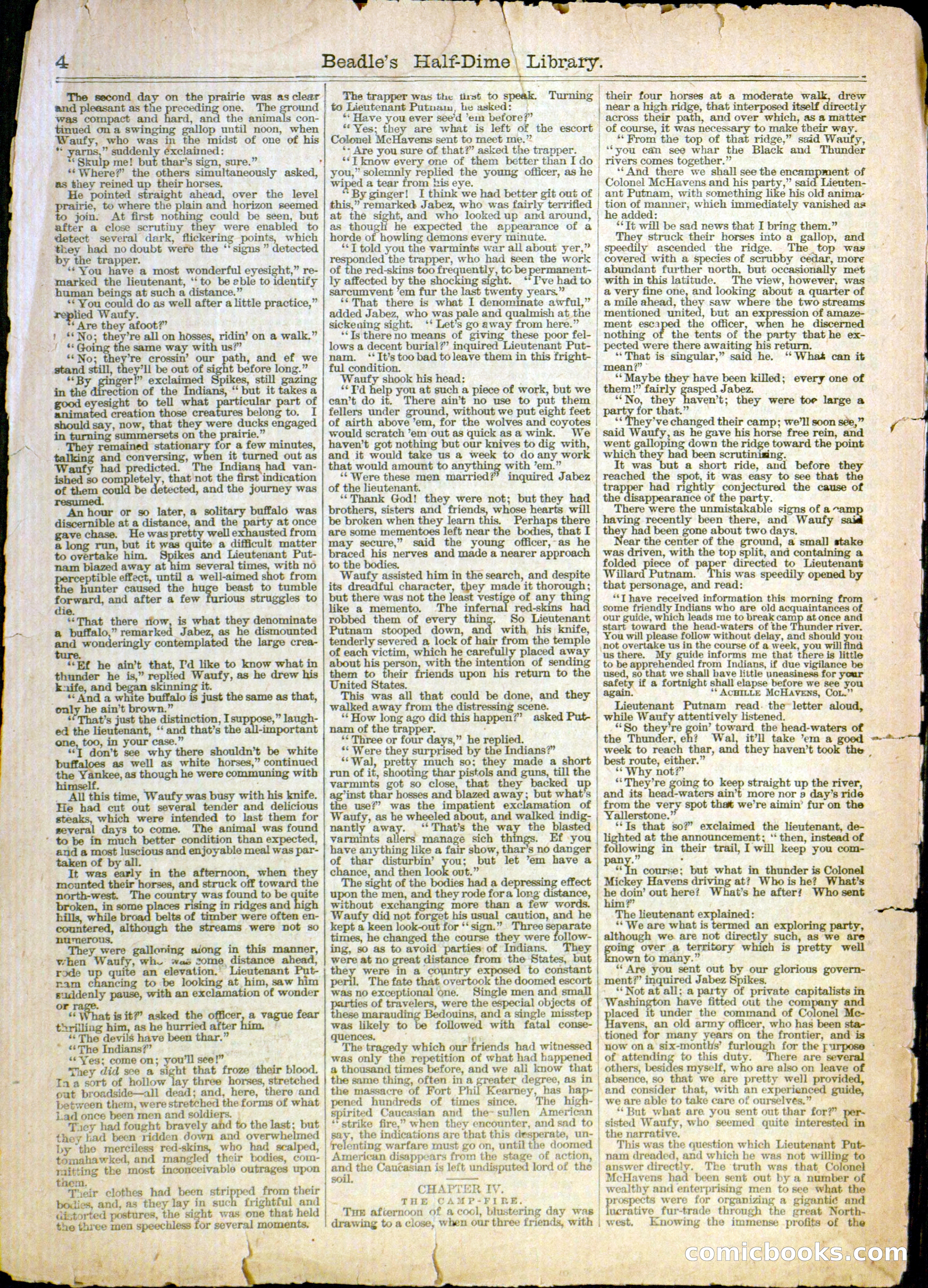 Beadle's Half-Dime Library No. 1142 — page 8 of 16