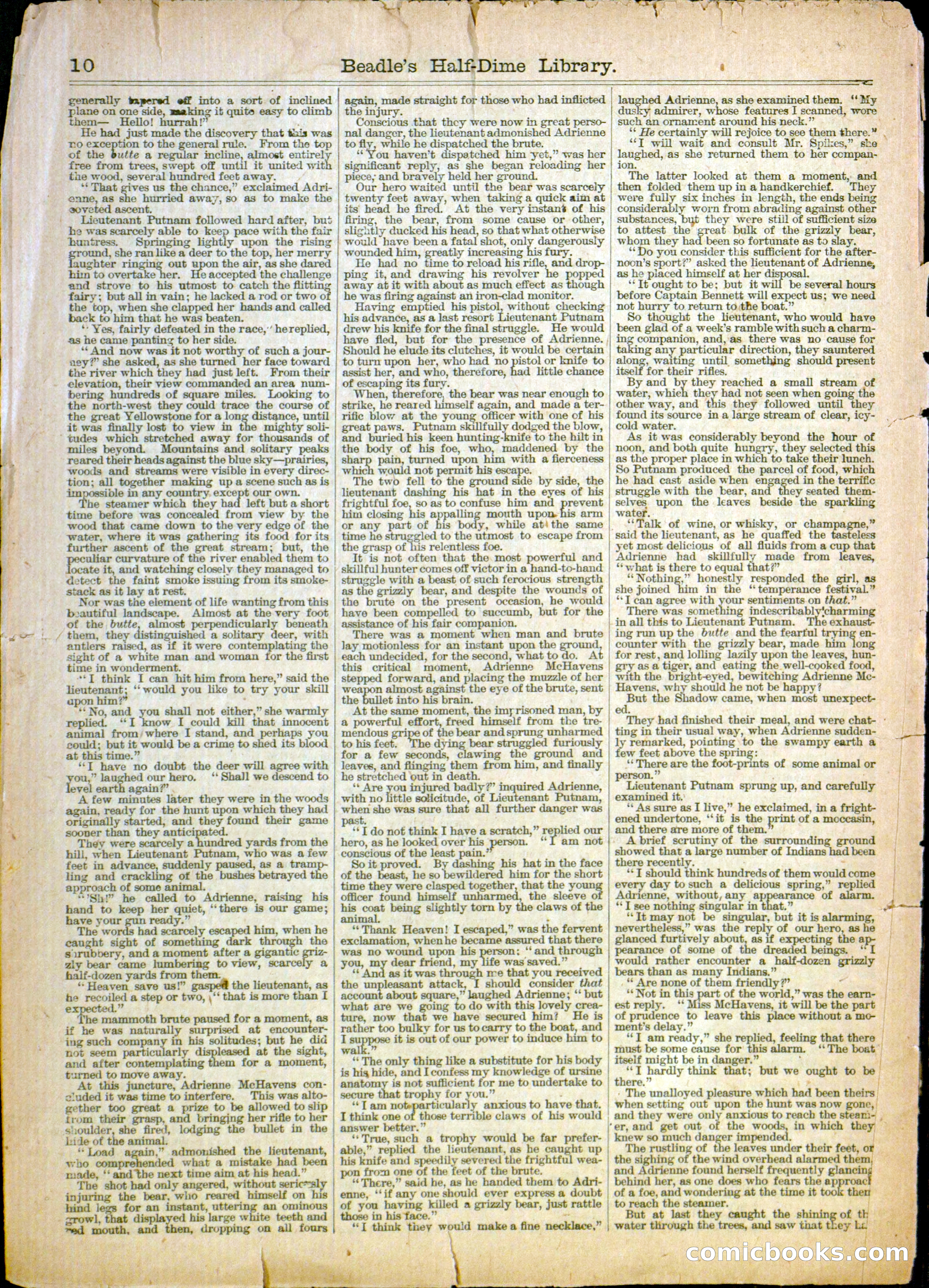 Beadle's Half-Dime Library No. 1142 — page 12 of 16