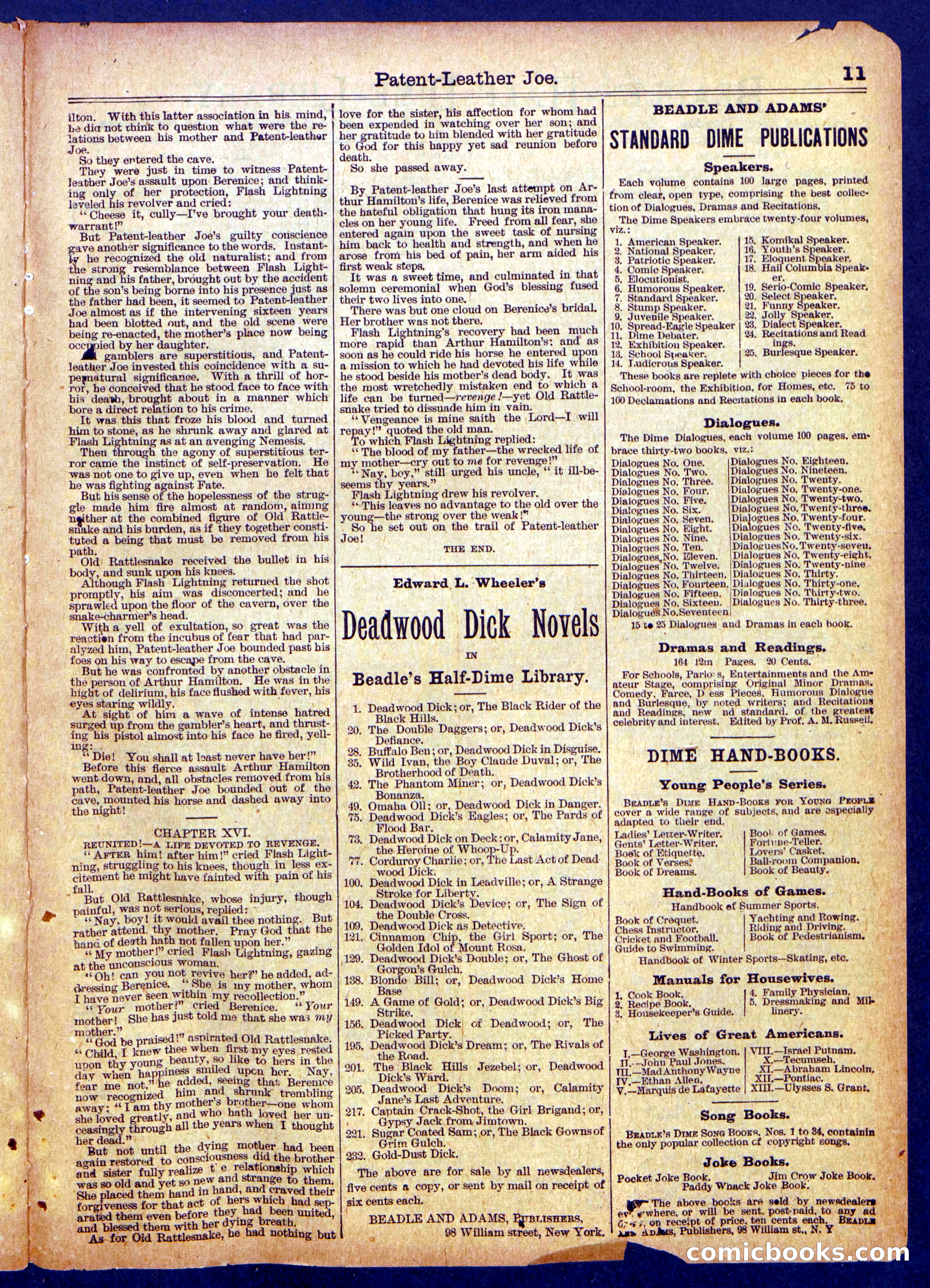 Beadle's Half Dime Library No. 1143 — page 11 of 16