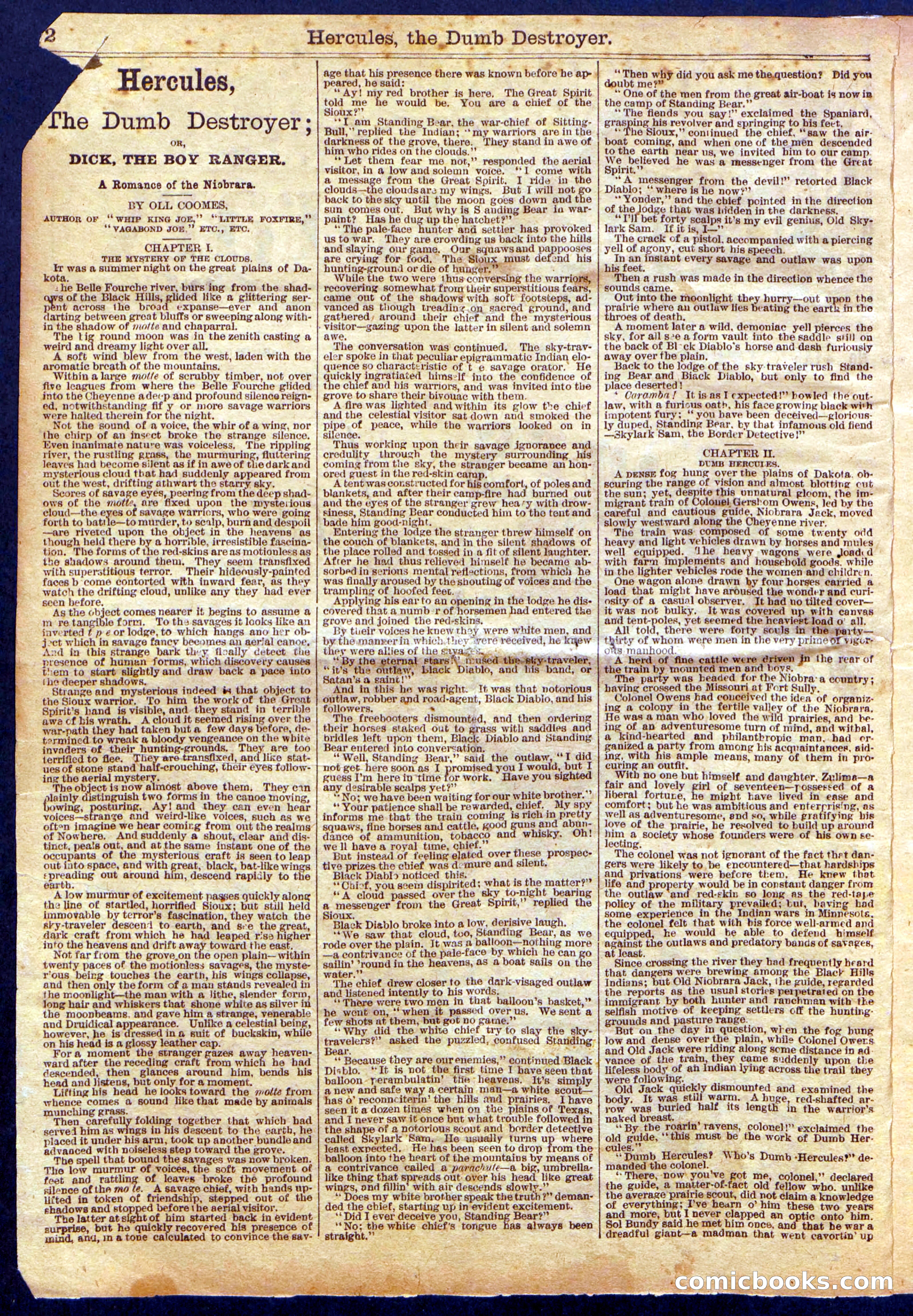 Beadle's Half Dime Library No. 1145 — page 2 of 16