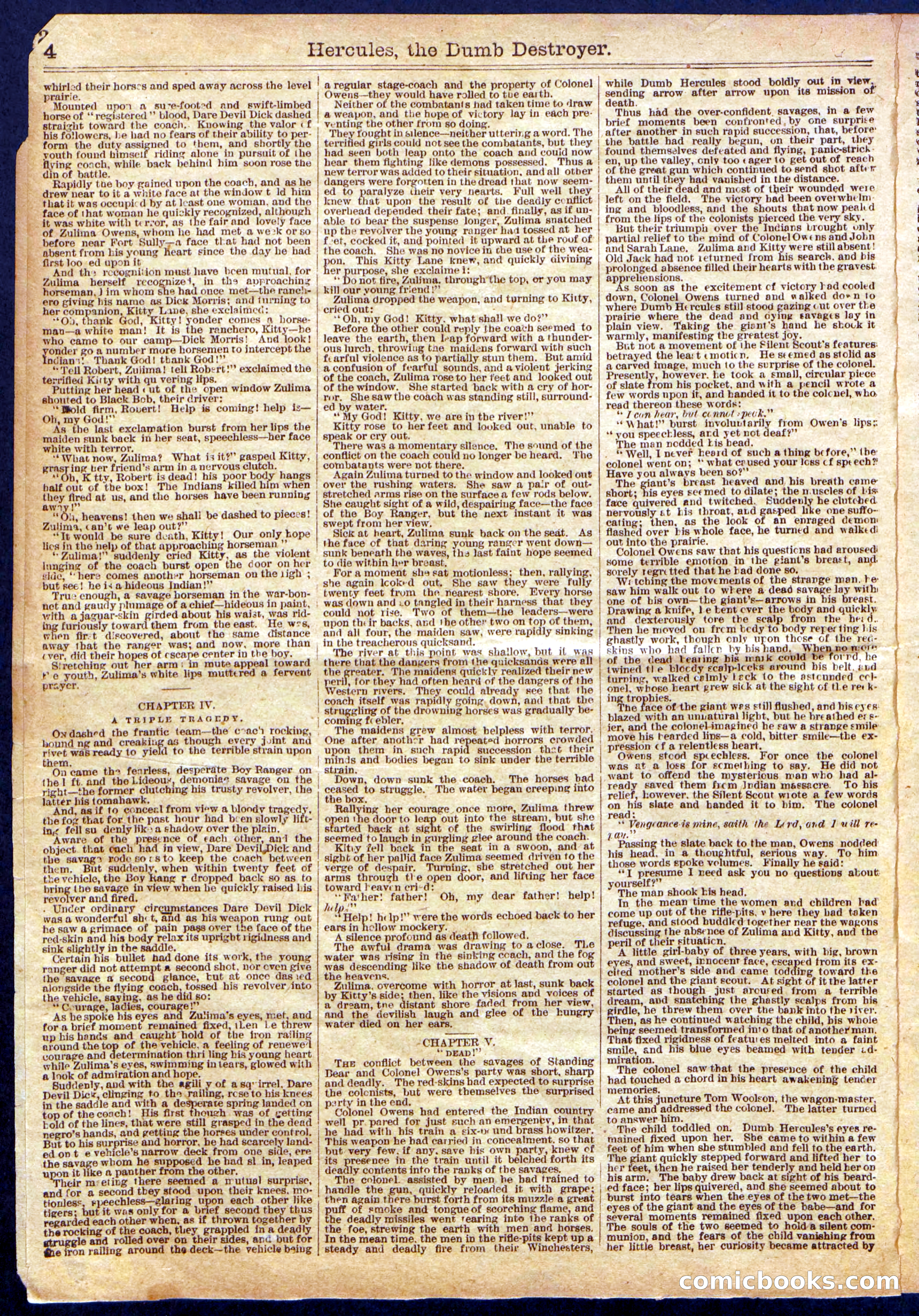 Beadle's Half Dime Library No. 1145 — page 4 of 16