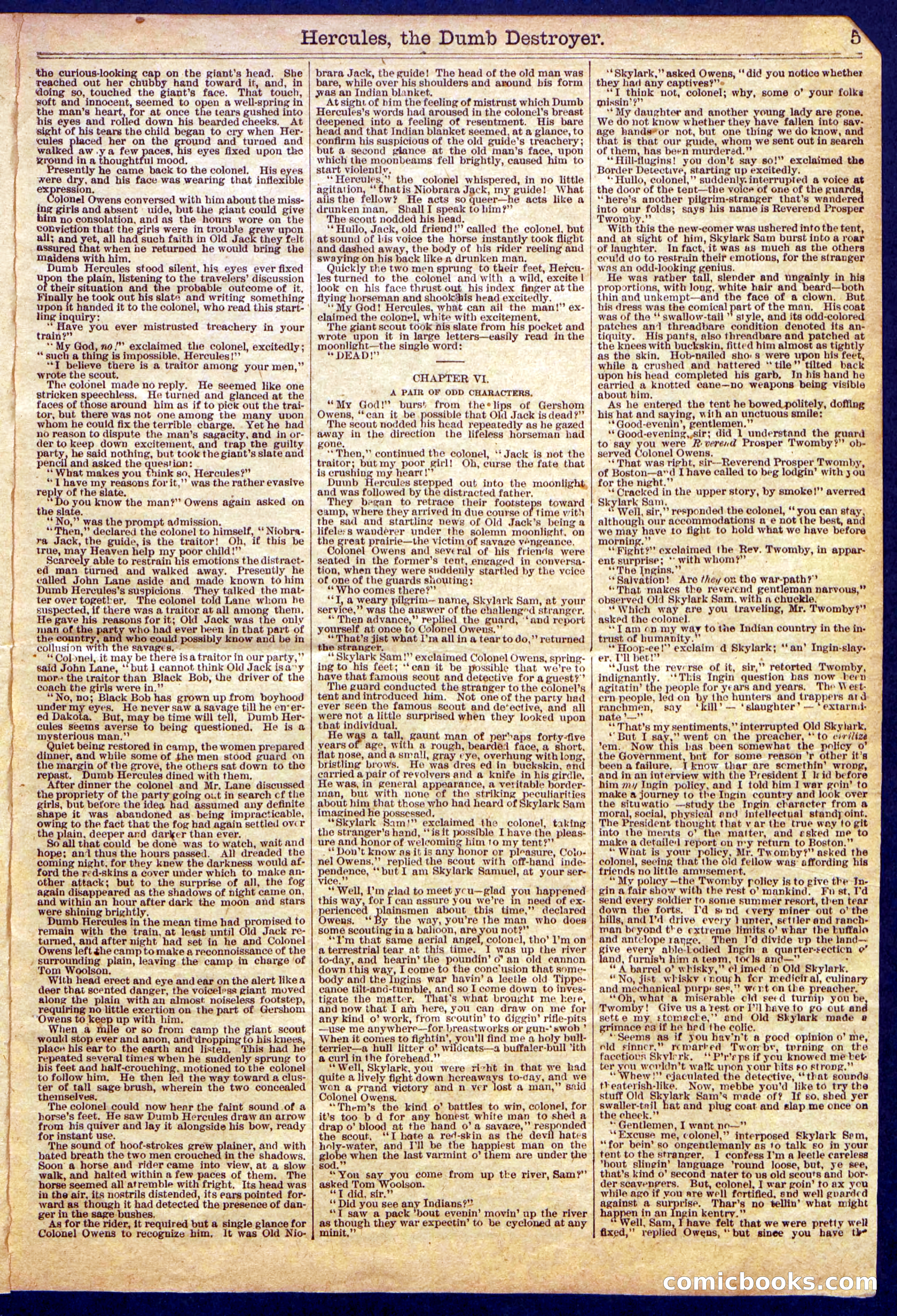 Beadle's Half Dime Library No. 1145 — page 5 of 16