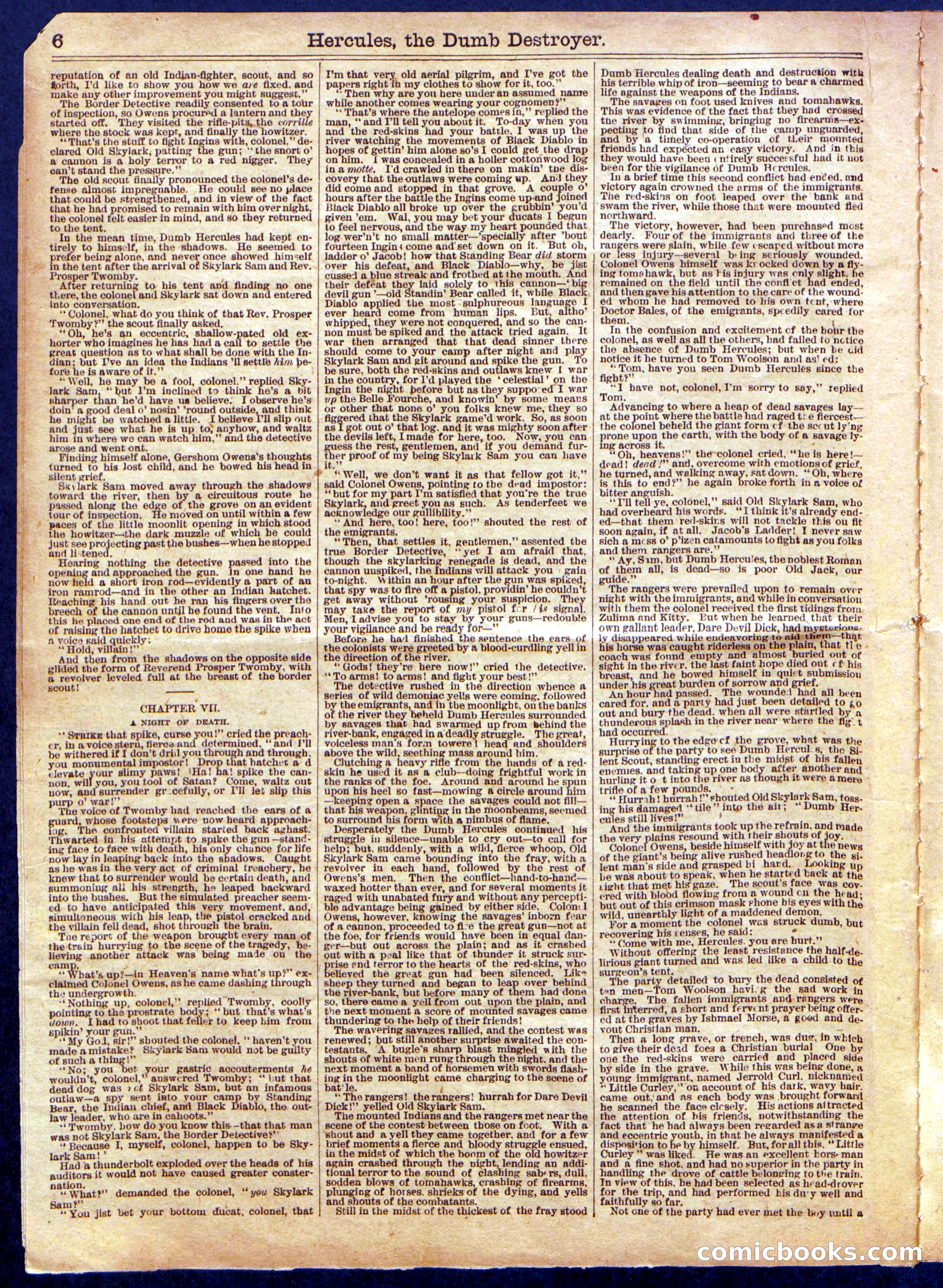 Beadle's Half Dime Library No. 1145 — page 6 of 16