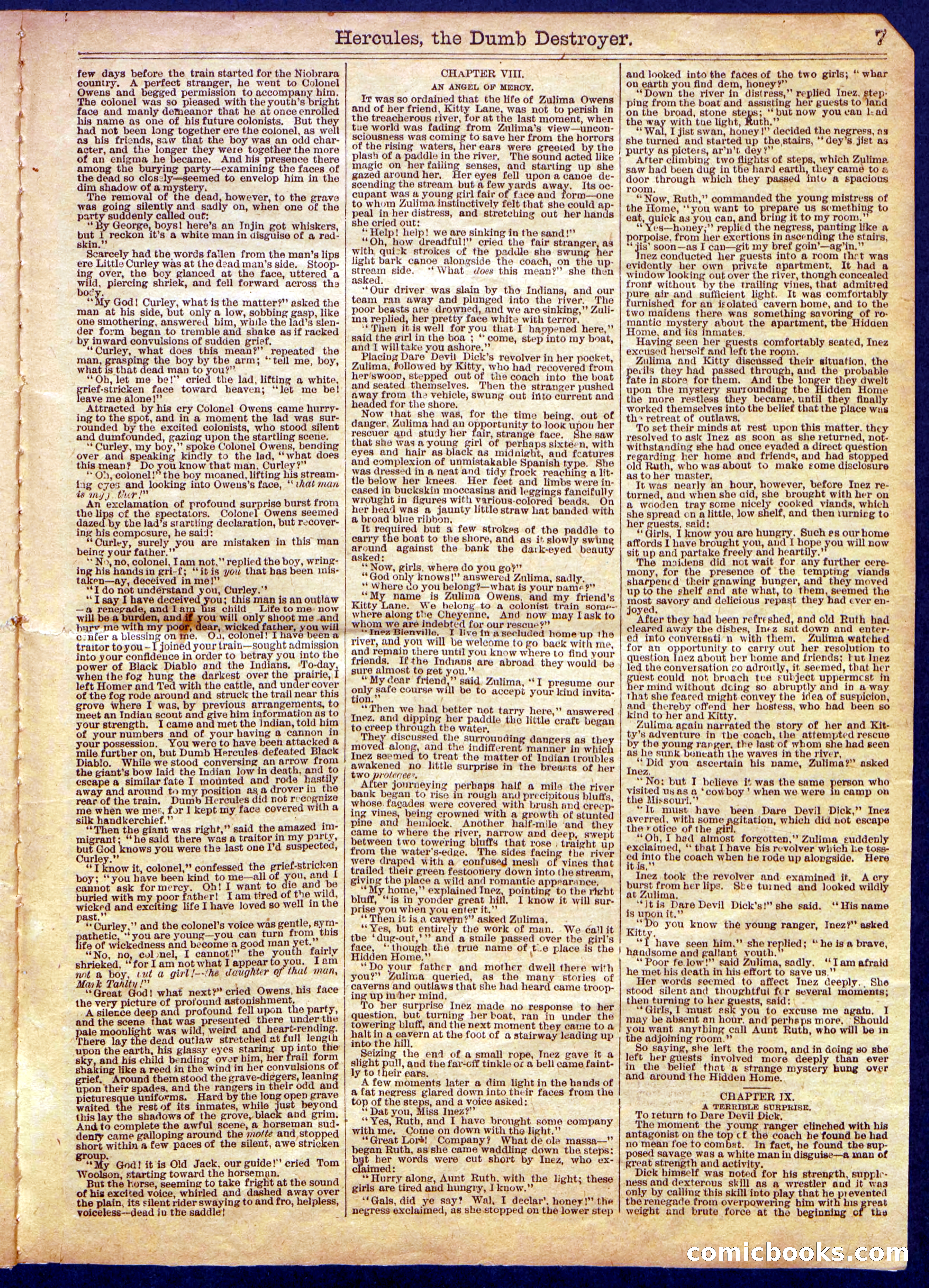 Beadle's Half Dime Library No. 1145 — page 7 of 16