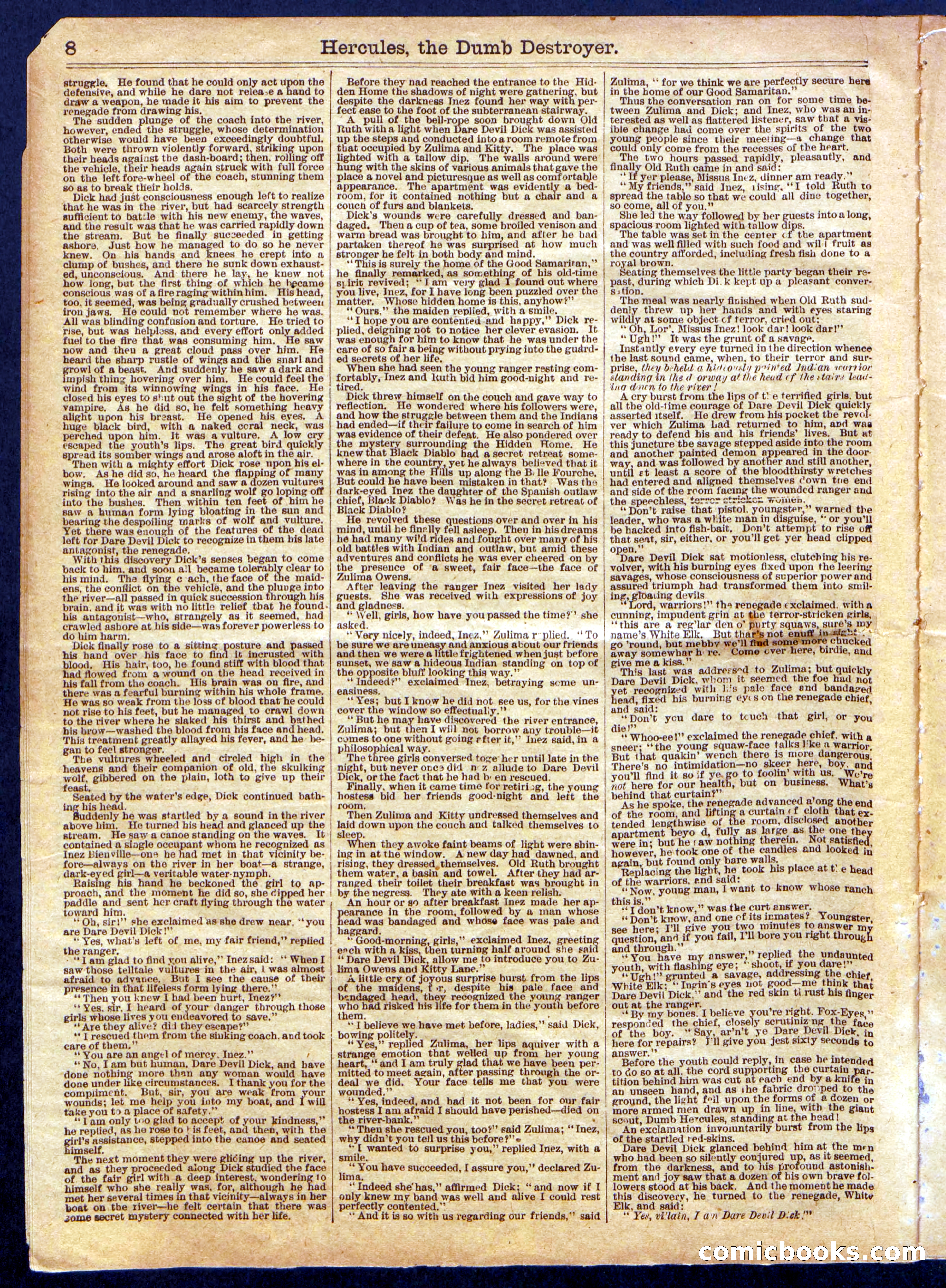 Beadle's Half Dime Library No. 1145 — page 8 of 16