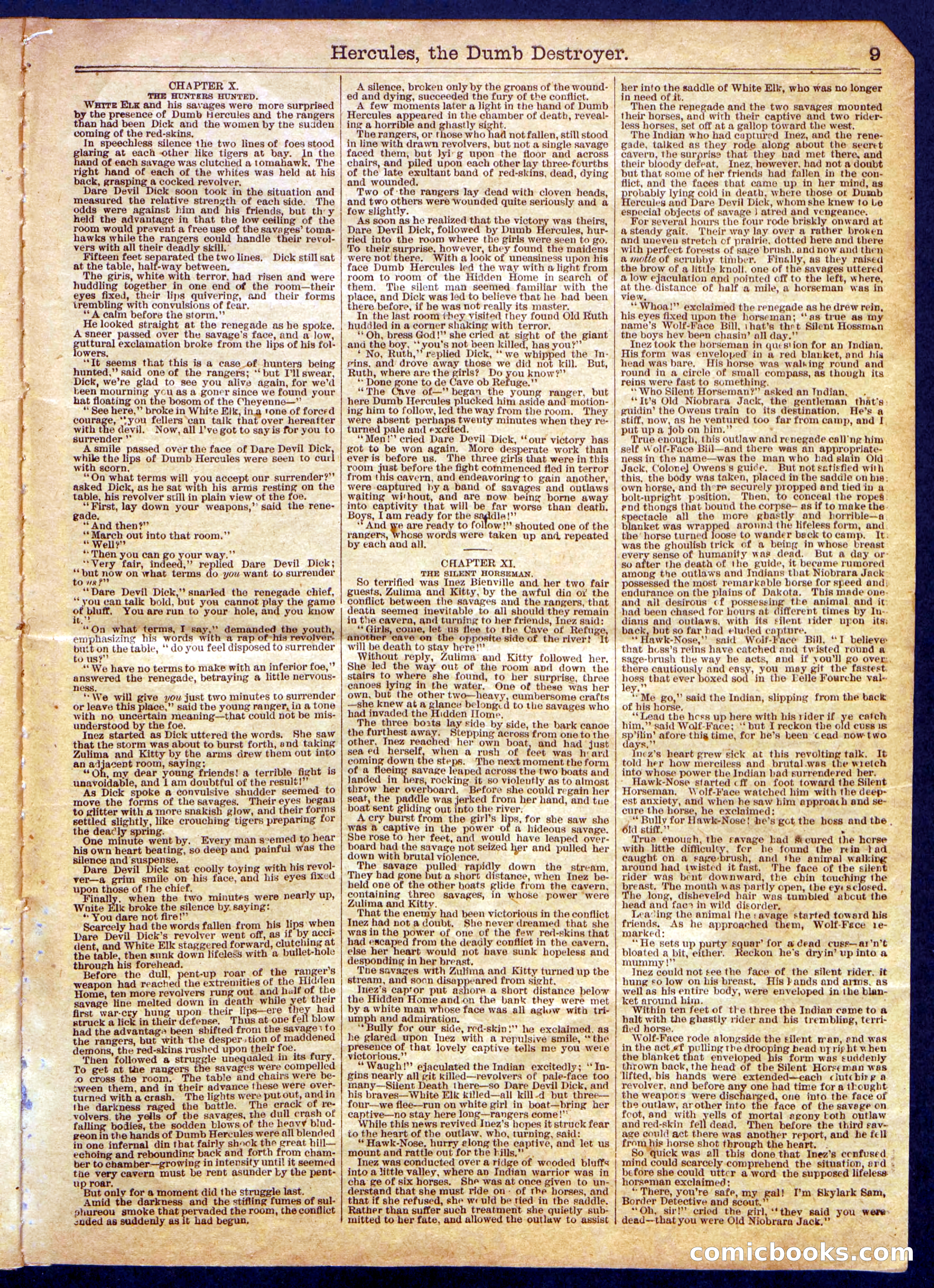 Beadle's Half Dime Library No. 1145 — page 9 of 16