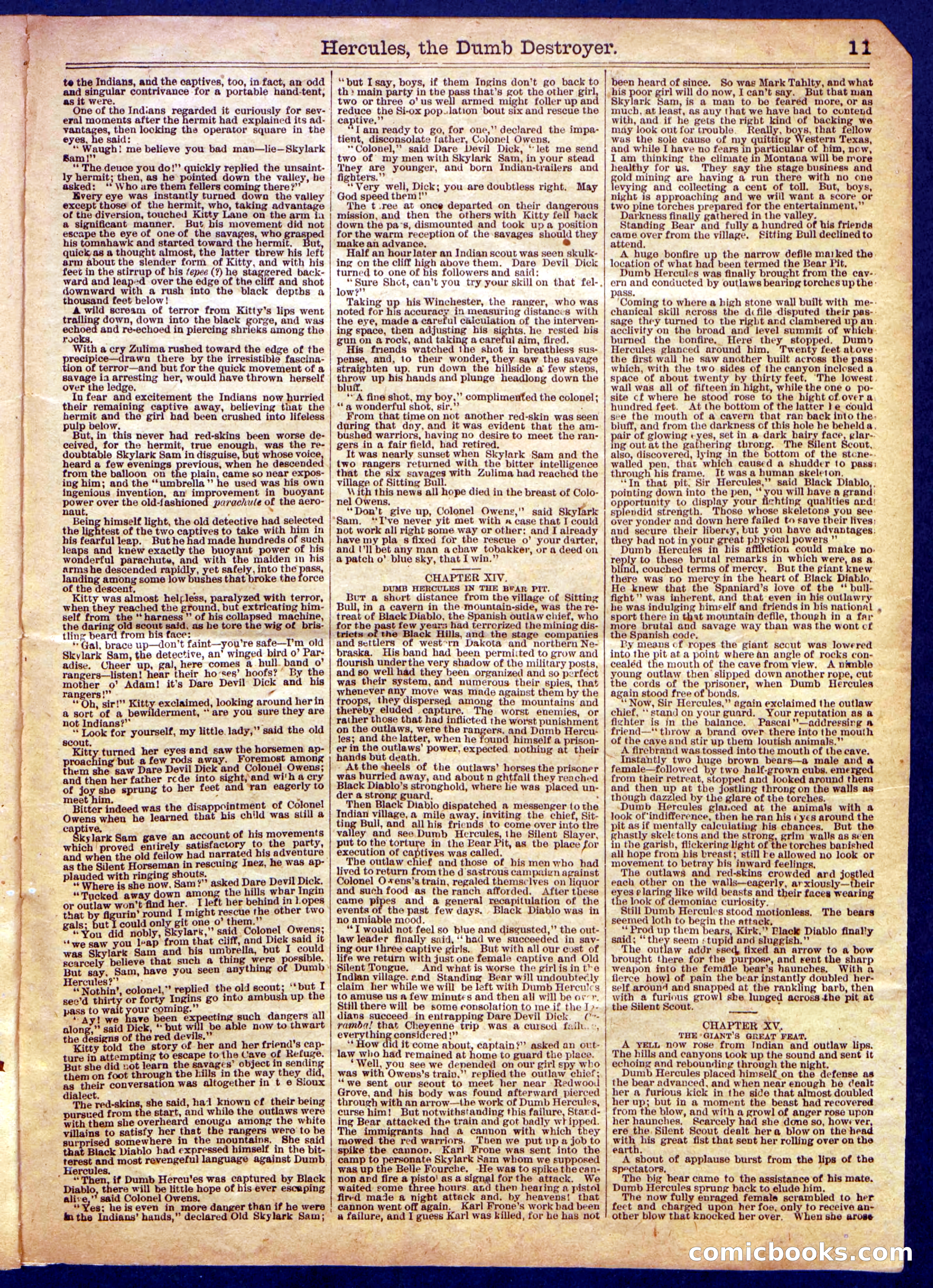 Beadle's Half Dime Library No. 1145 — page 11 of 16