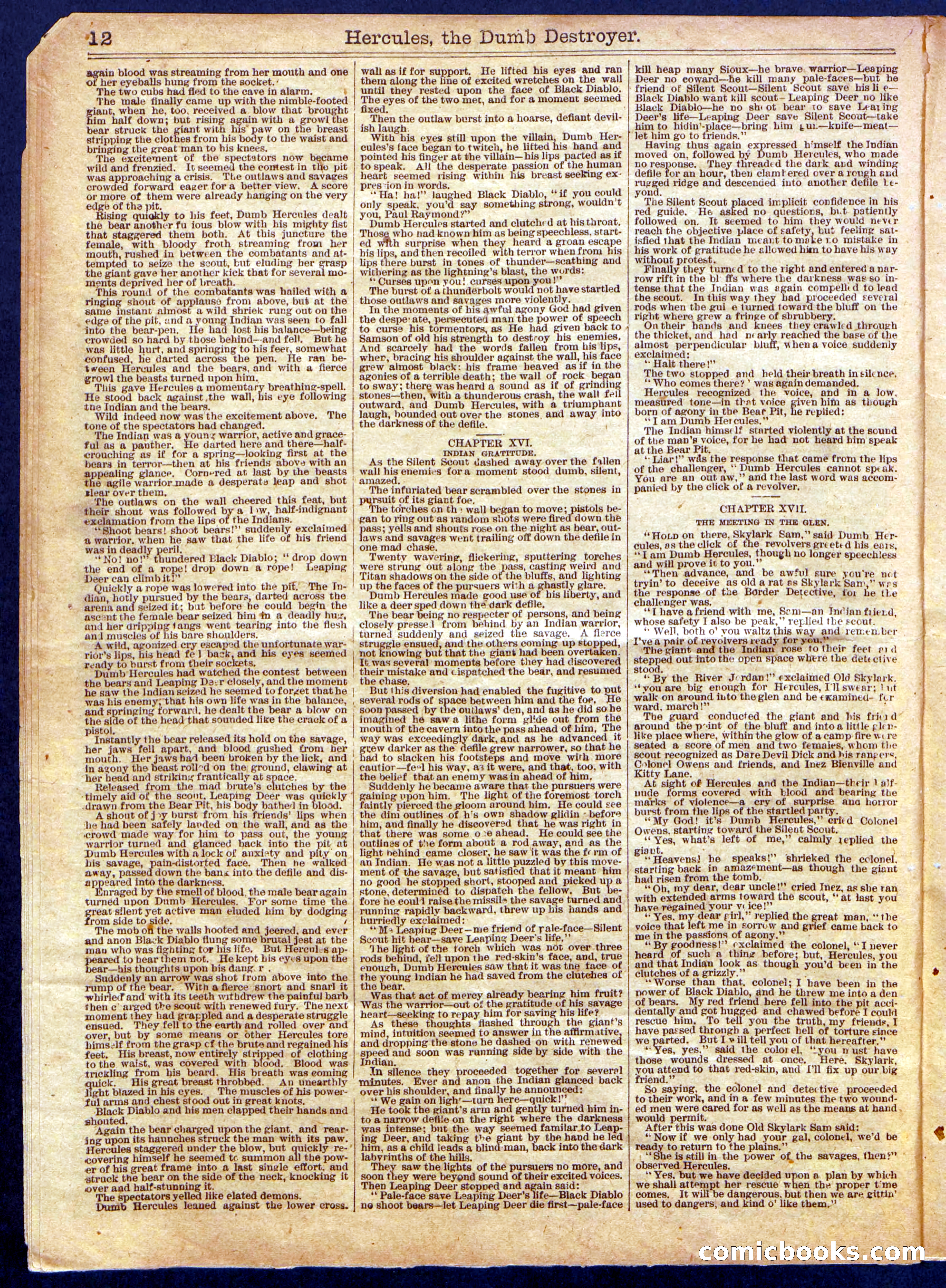 Beadle's Half Dime Library No. 1145 — page 12 of 16