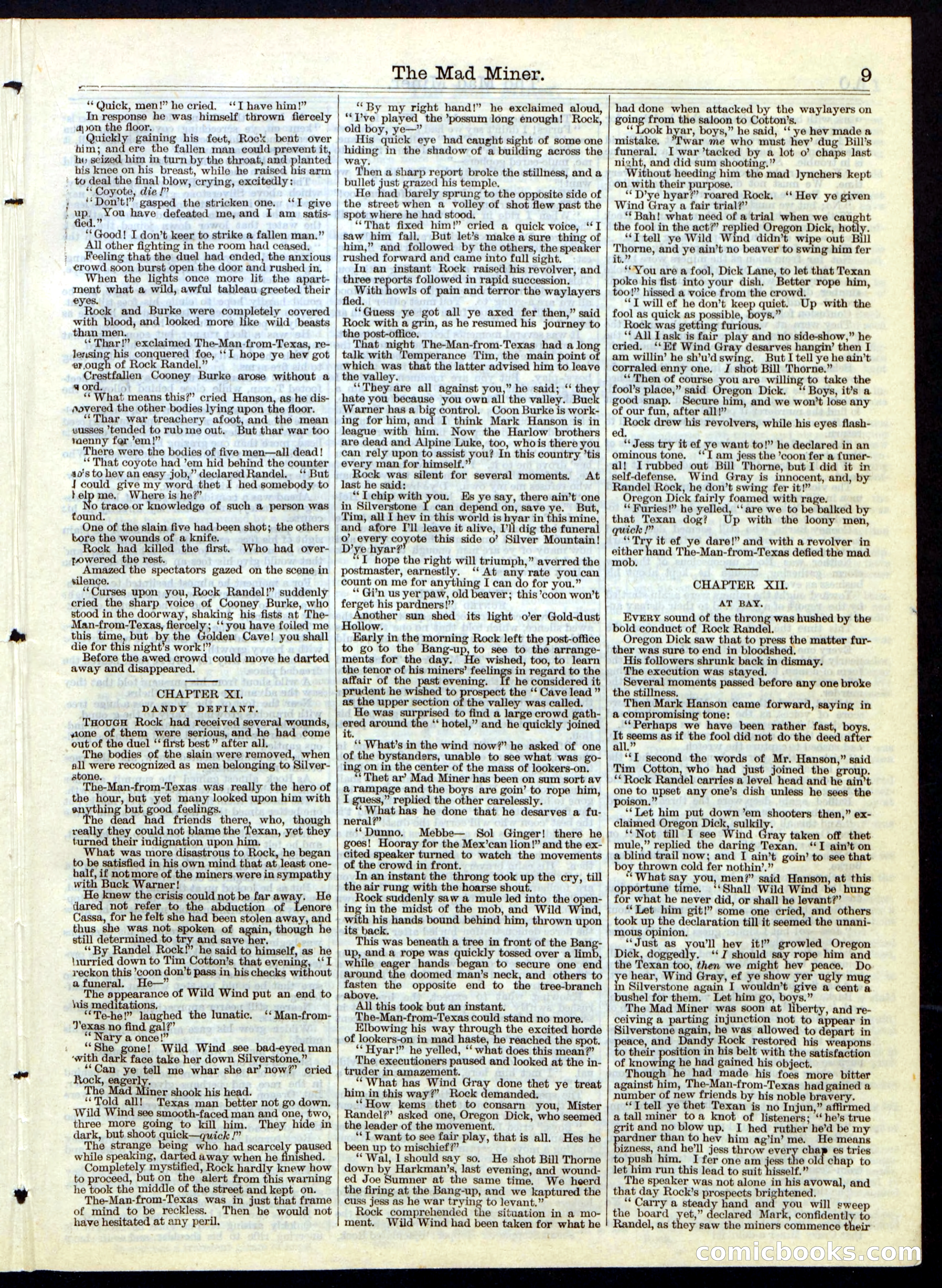 Beadle's Half Dime Library, No. 115 — page 9 of 16