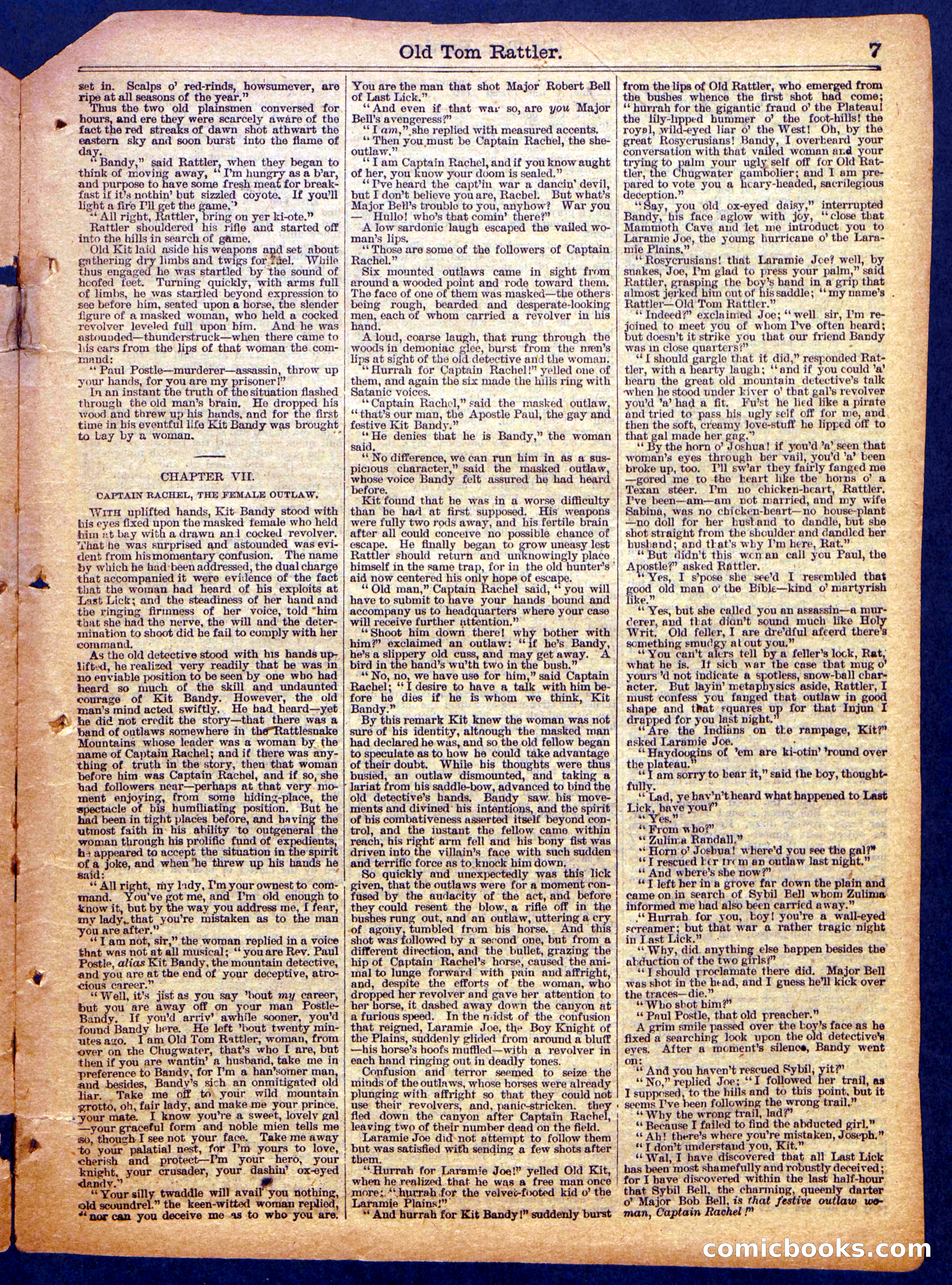 Beadle's Half Dime Library No. 1162 — page 7 of 16