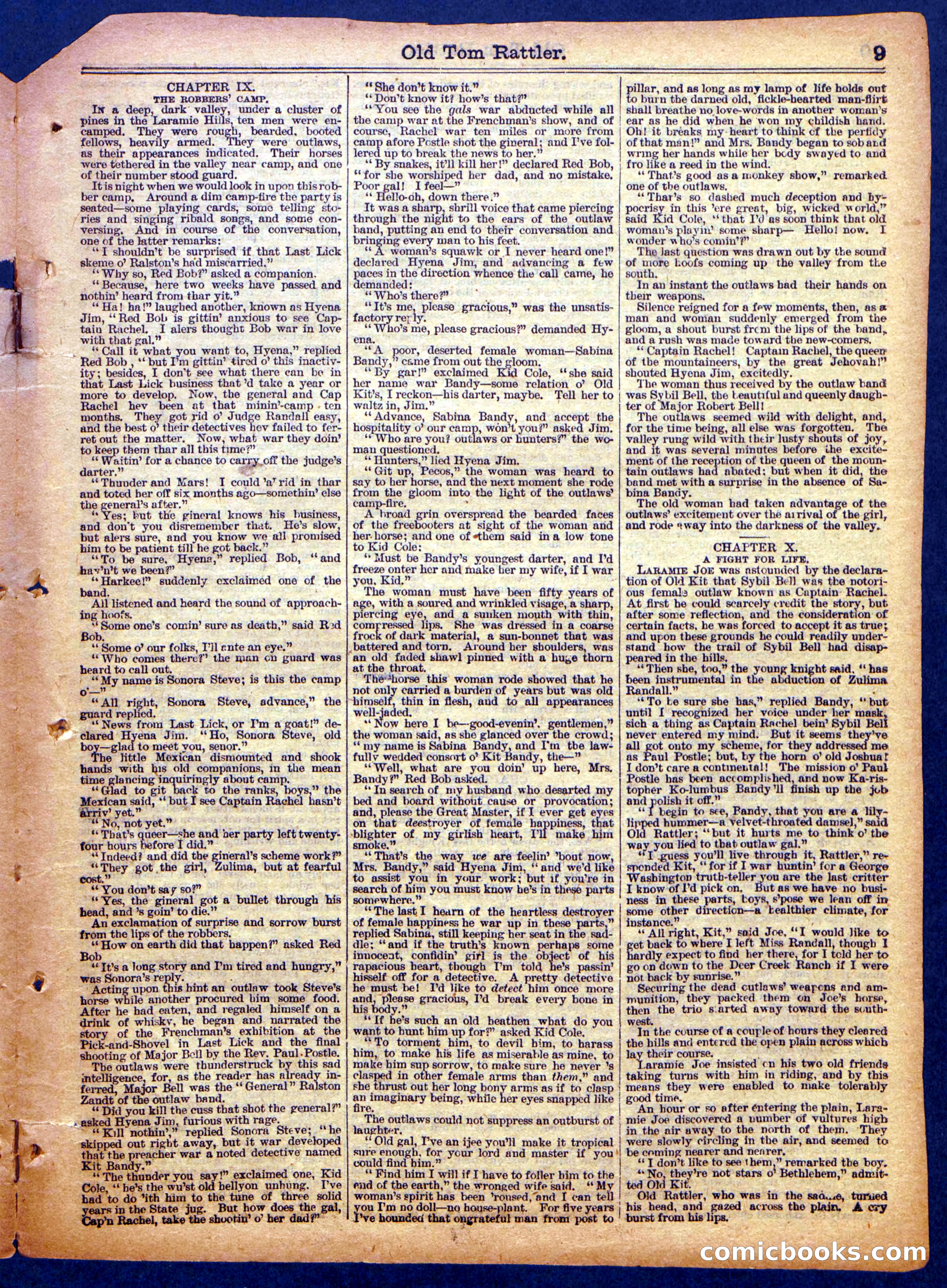 Beadle's Half Dime Library No. 1162 — page 9 of 16