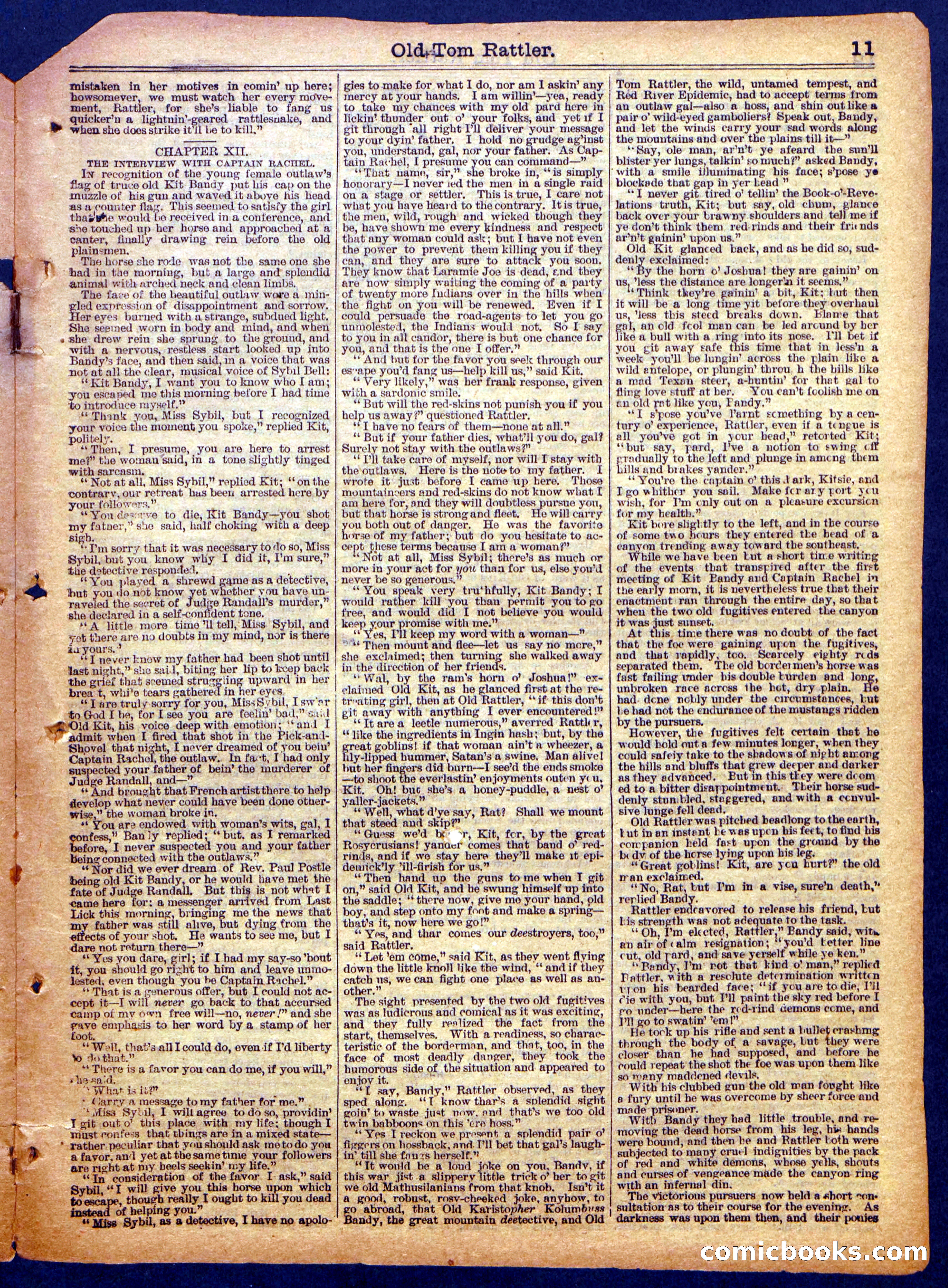 Beadle's Half Dime Library No. 1162 — page 11 of 16