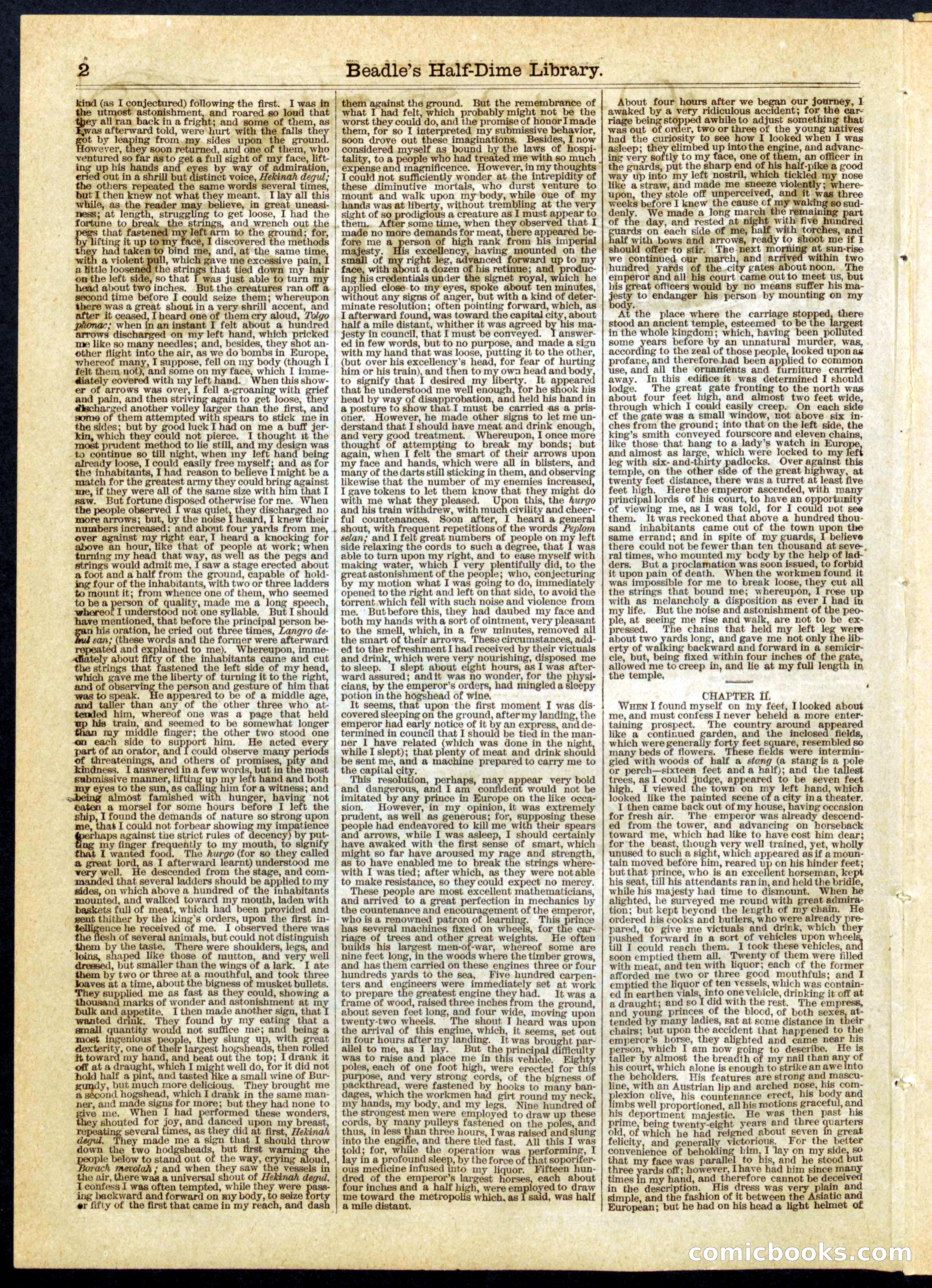 Beadle's Half Dime Library, No. 12 — page 2 of 16