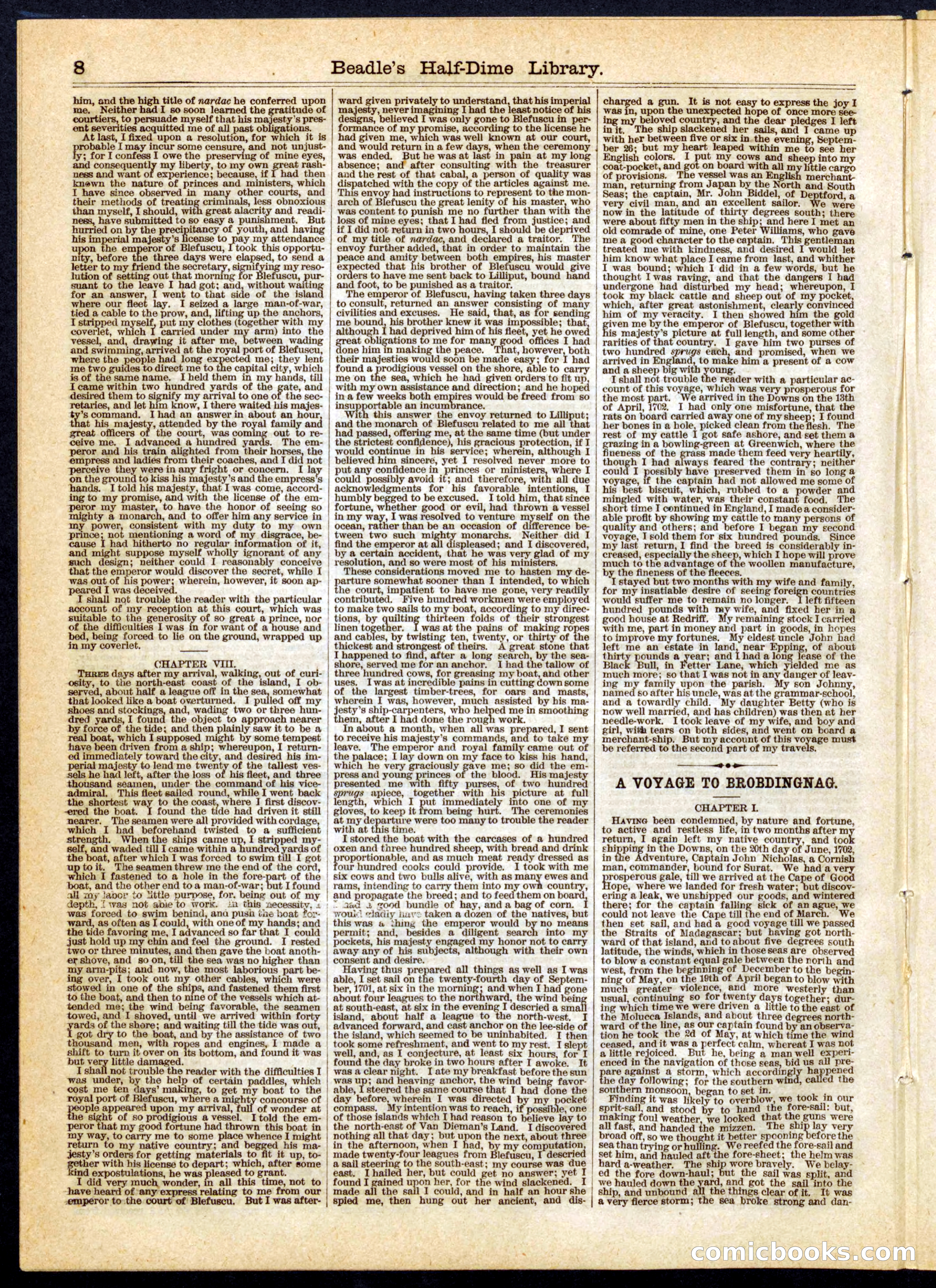 Beadle's Half Dime Library, No. 12 — page 8 of 16