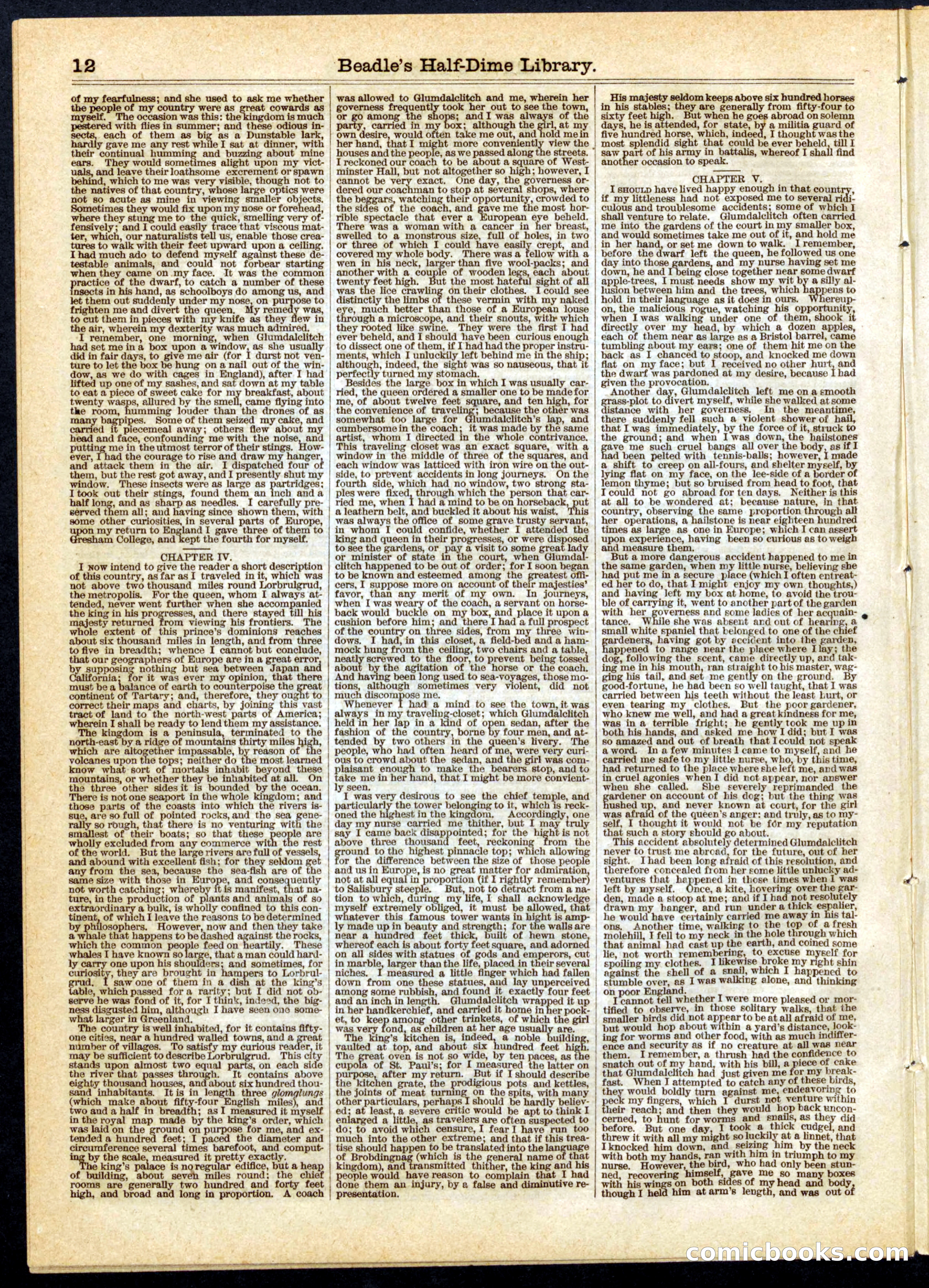 Beadle's Half Dime Library, No. 12 — page 12 of 16