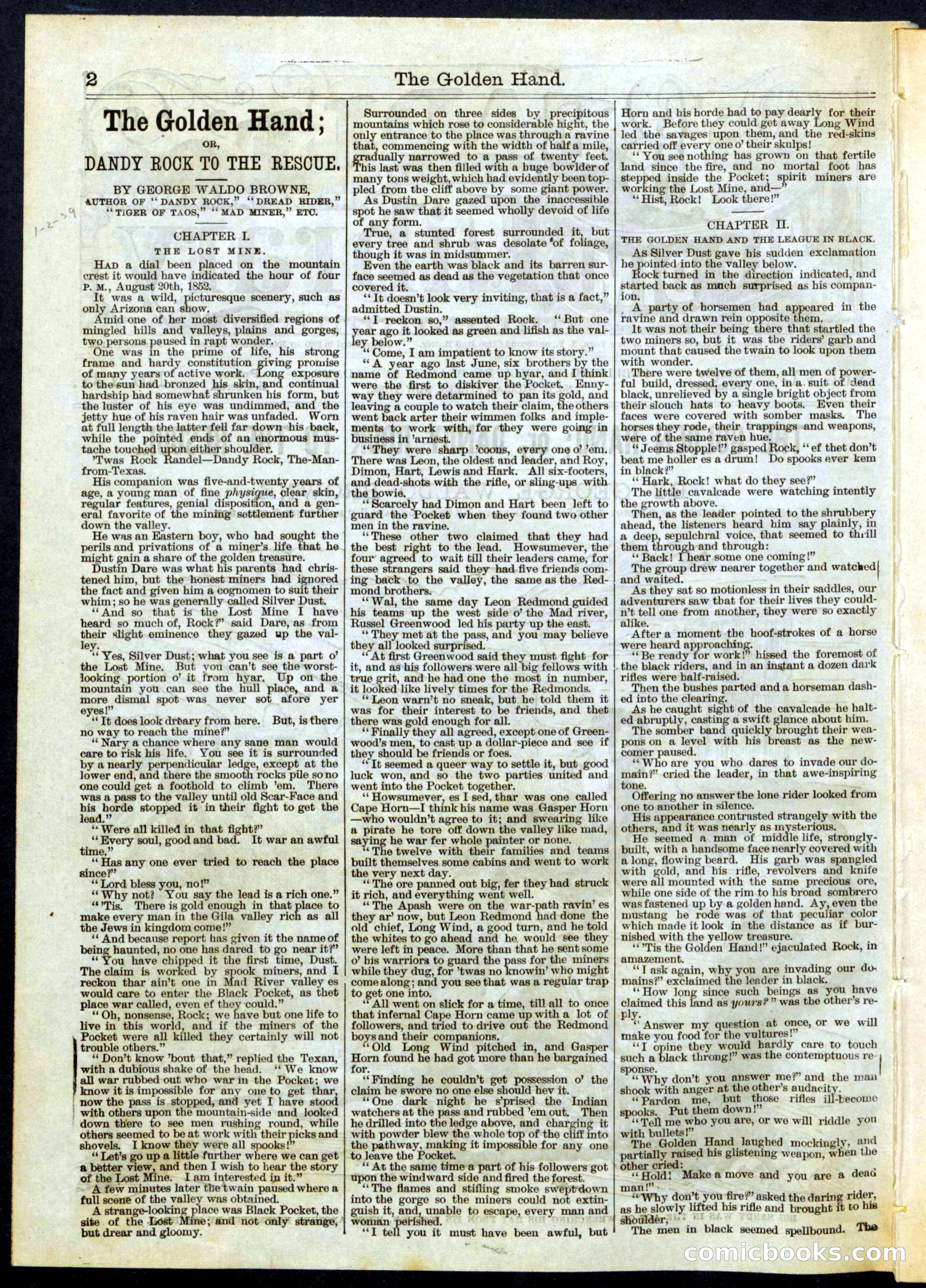 Beadle's Half Dime Library No. 131 — page 2 of 16