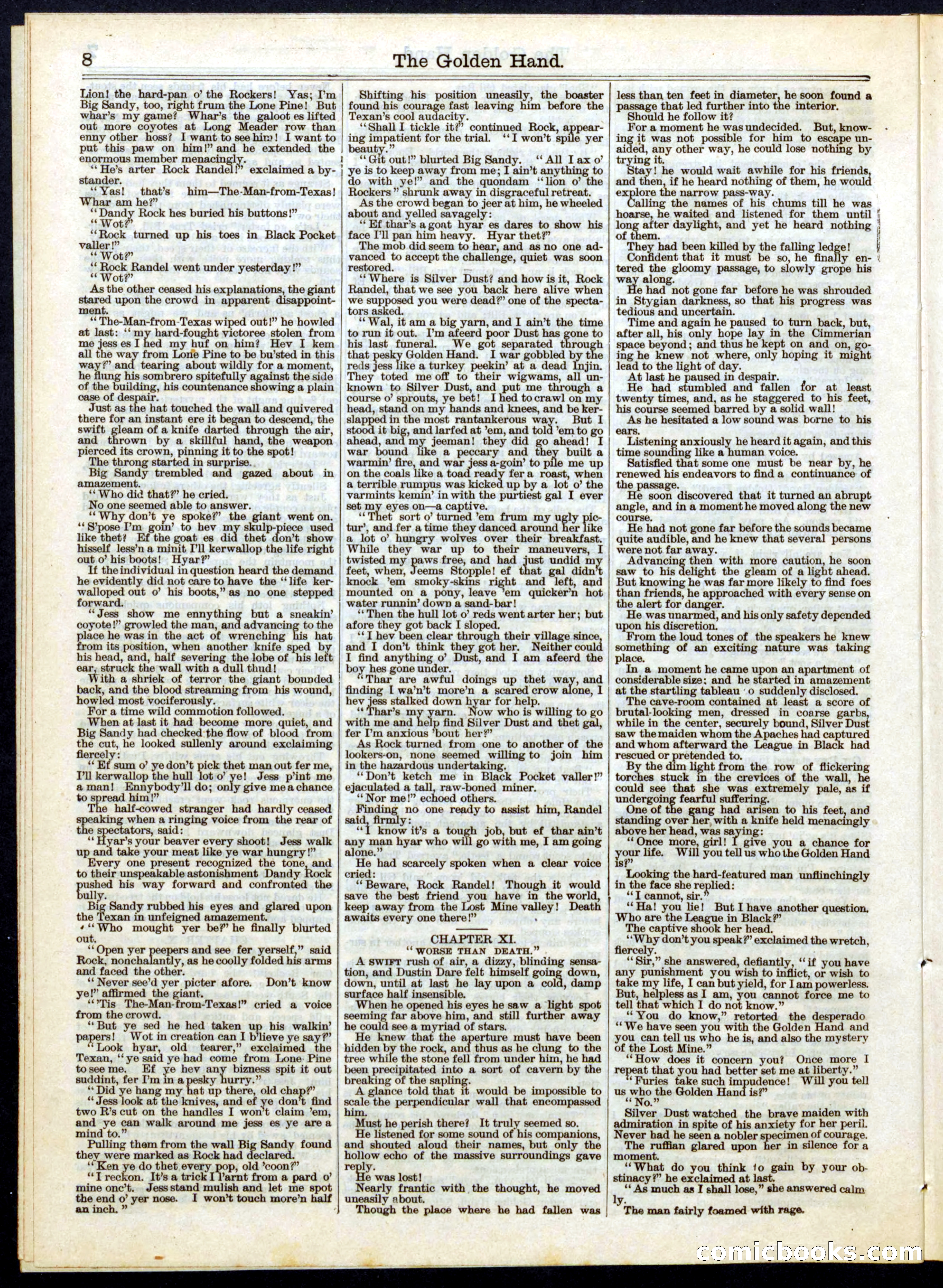 Beadle's Half Dime Library No. 131 — page 8 of 16