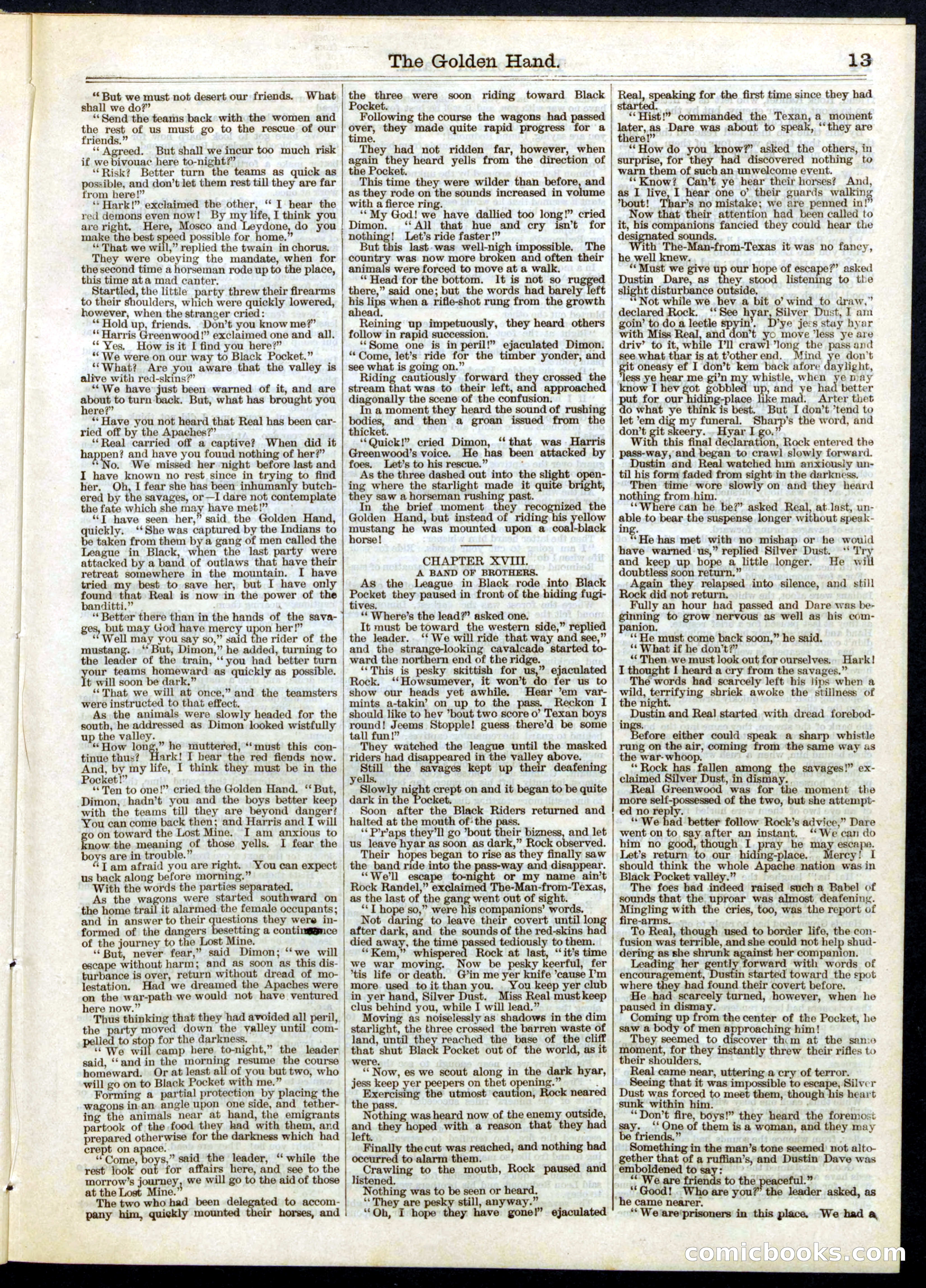 Beadle's Half Dime Library No. 131 — page 13 of 16