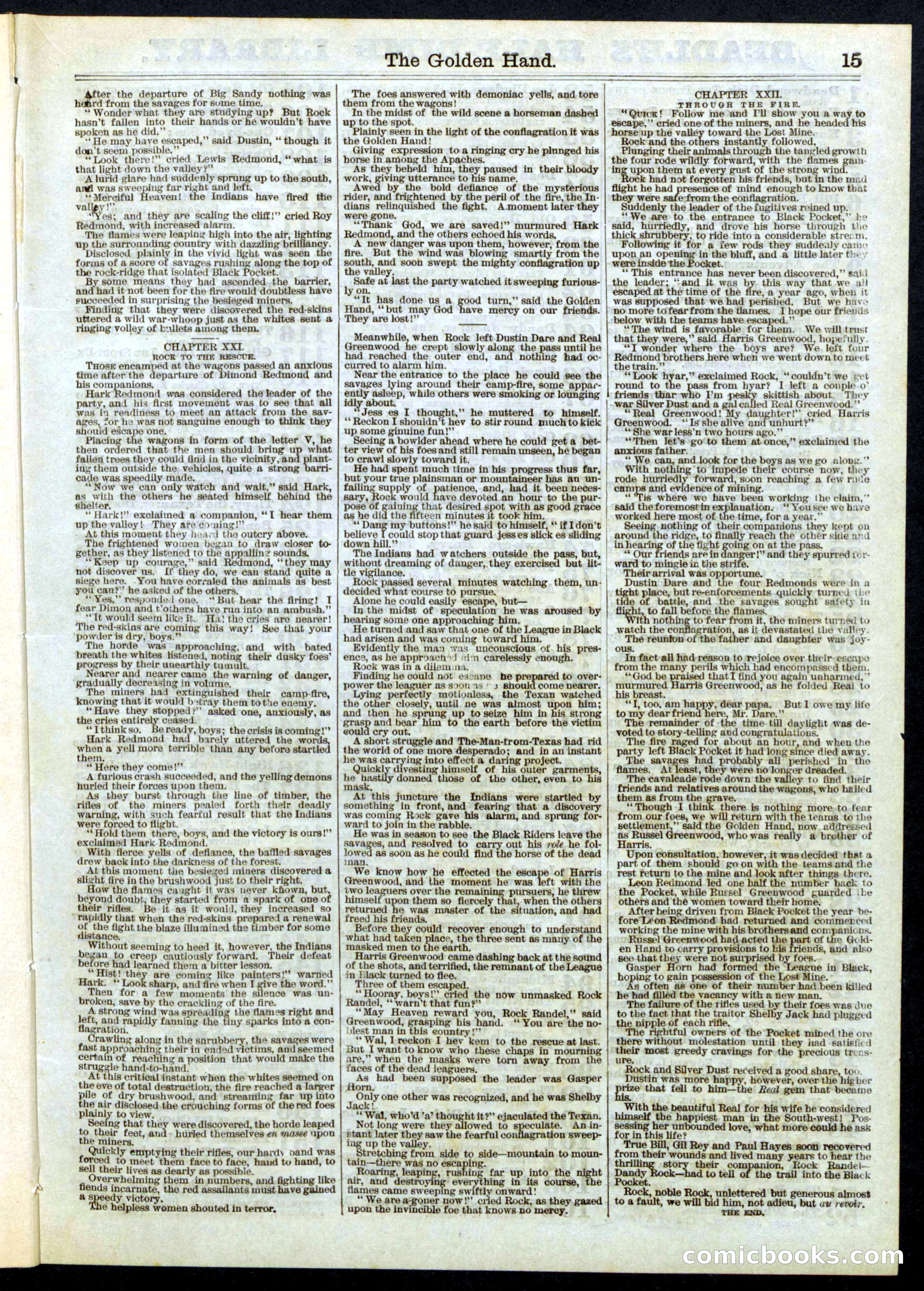 Beadle's Half Dime Library No. 131 — page 15 of 16