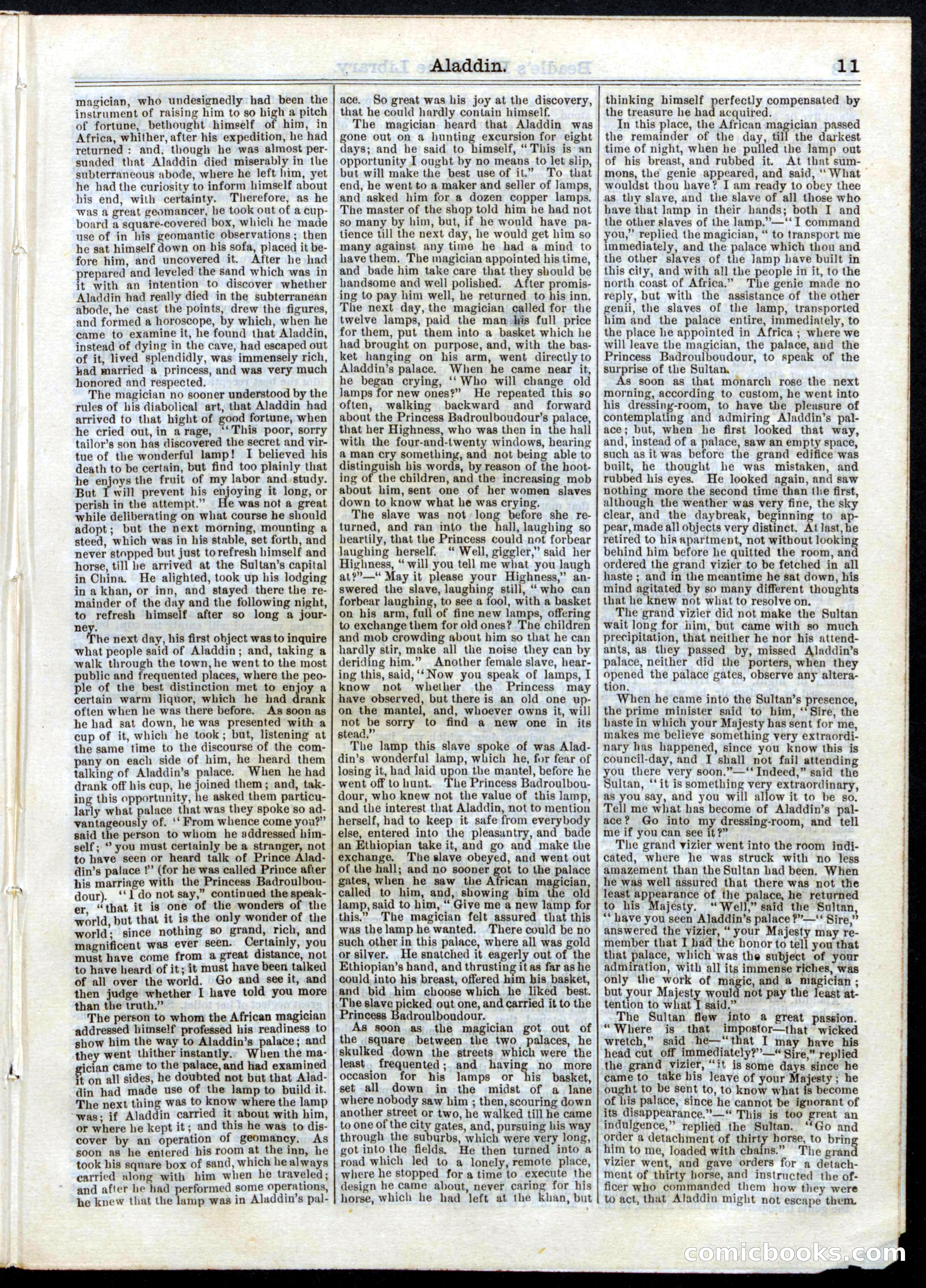 Beadle's Half Dime Library, No. 14 — page 11 of 16