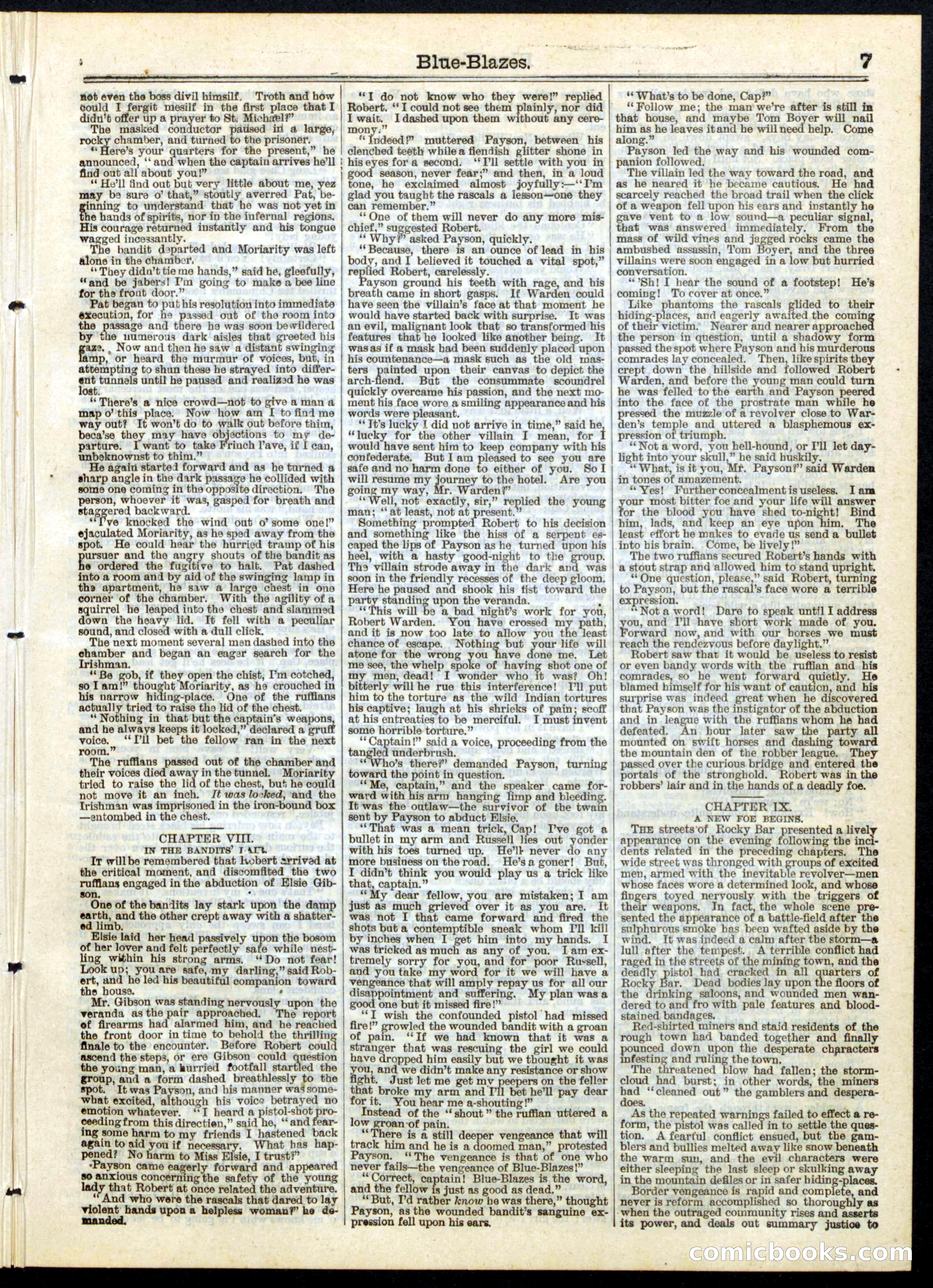 Beadle's Half Dime Library, No. 140 — page 7 of 16