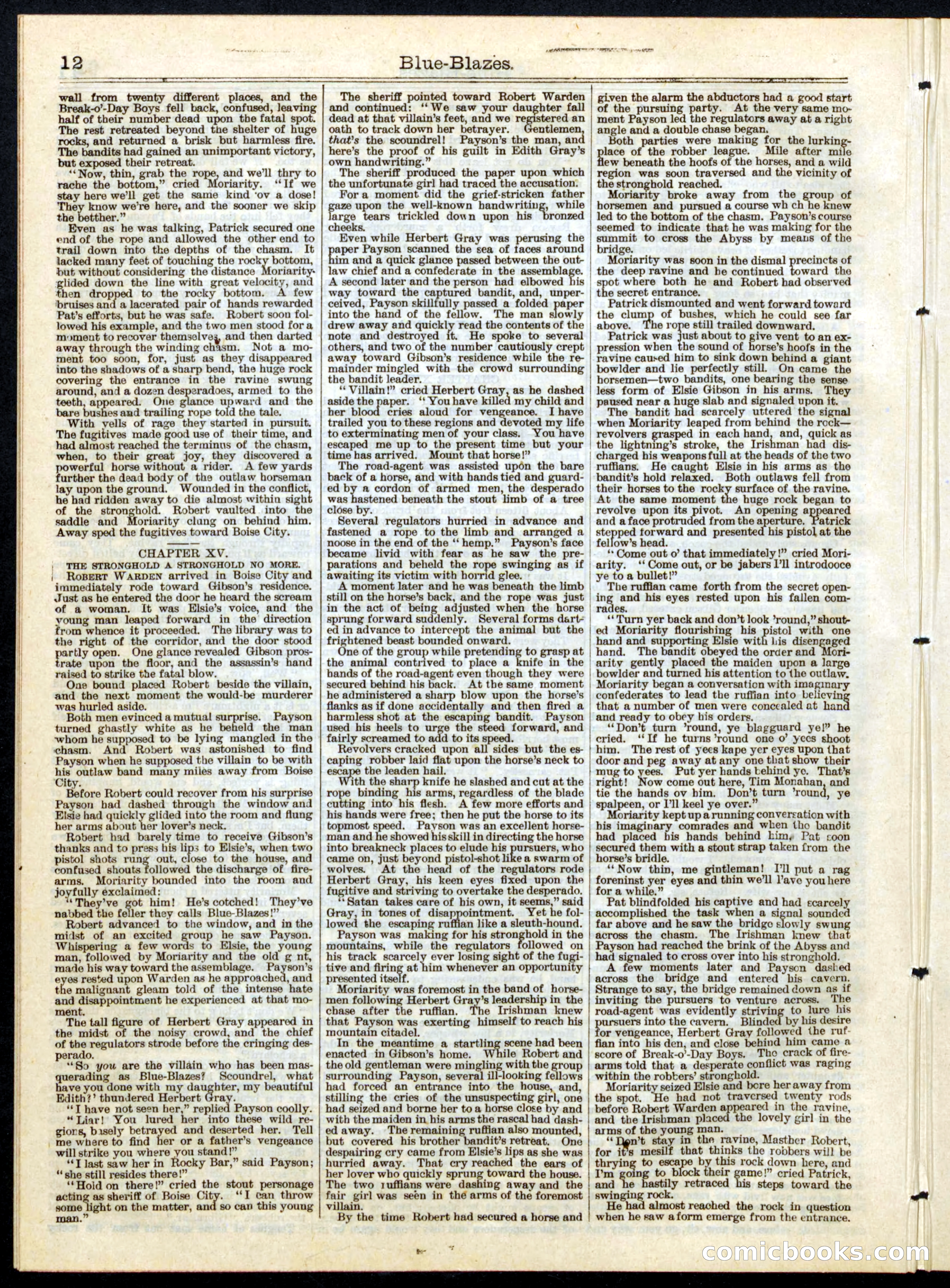 Beadle's Half Dime Library, No. 140 — page 12 of 16