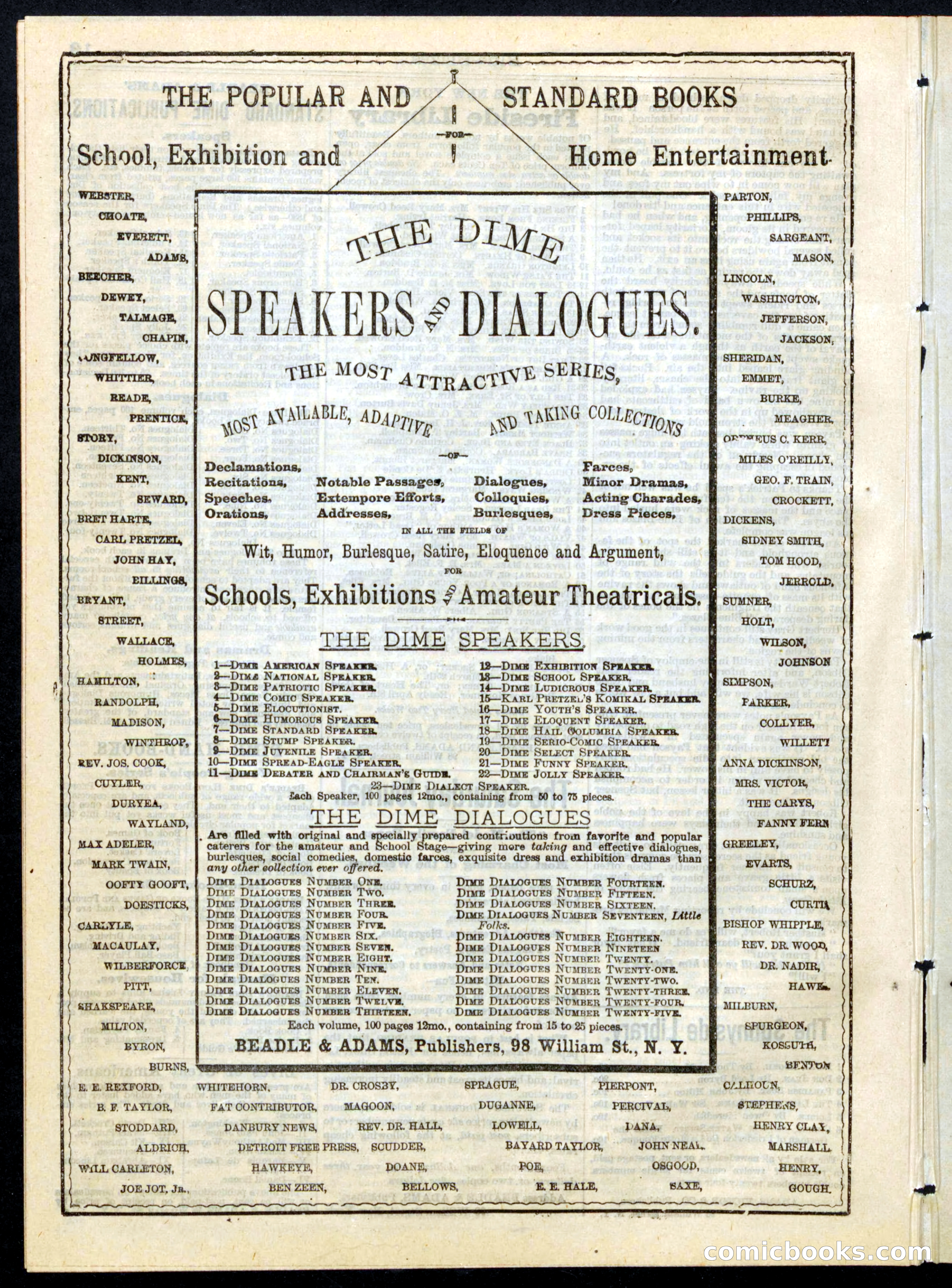 Beadle's Half Dime Library, No. 140 — page 14 of 16