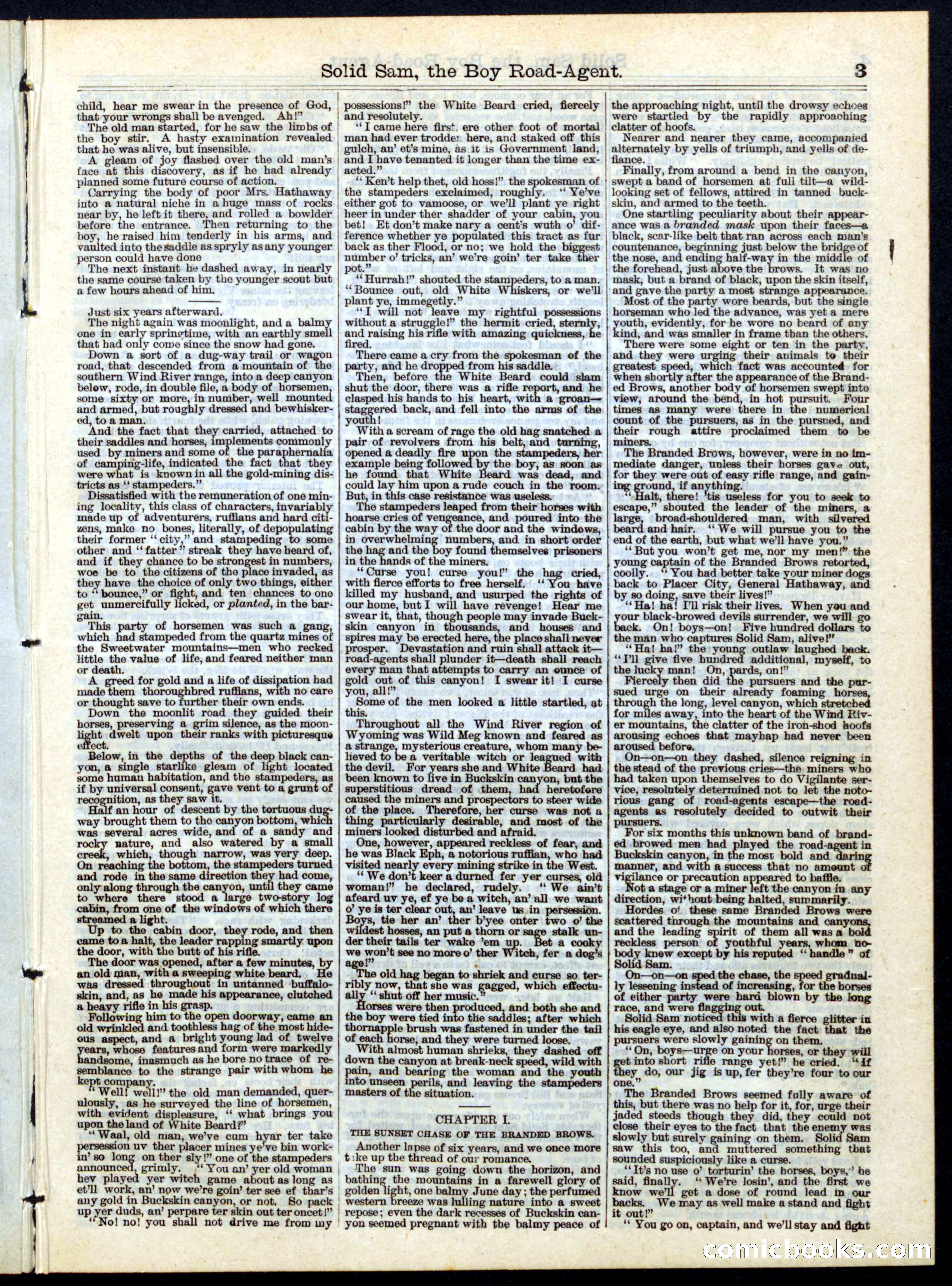 Beadle's Half Dime Library, No. 141 — page 3 of 16