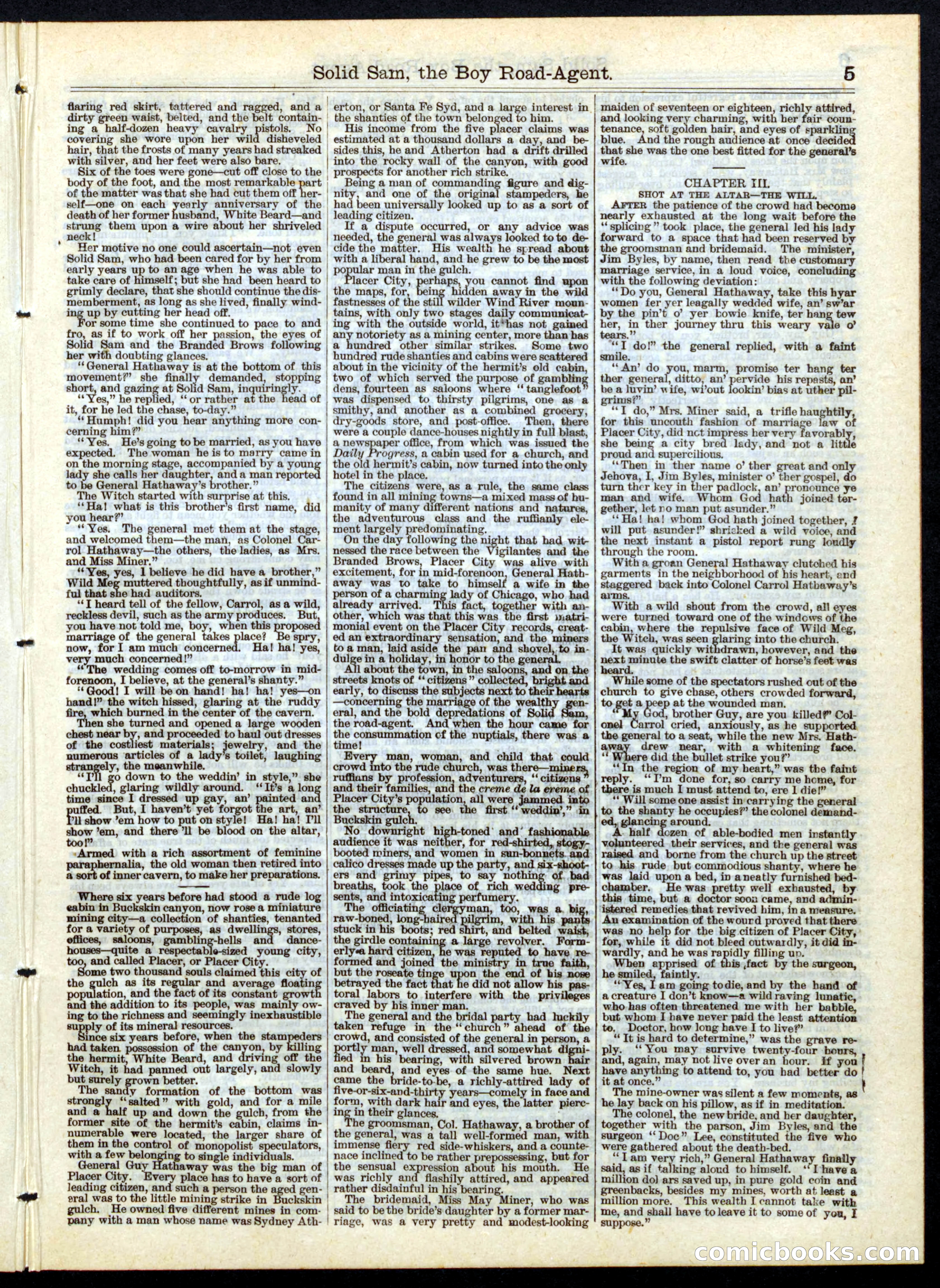 Beadle's Half Dime Library, No. 141 — page 5 of 16