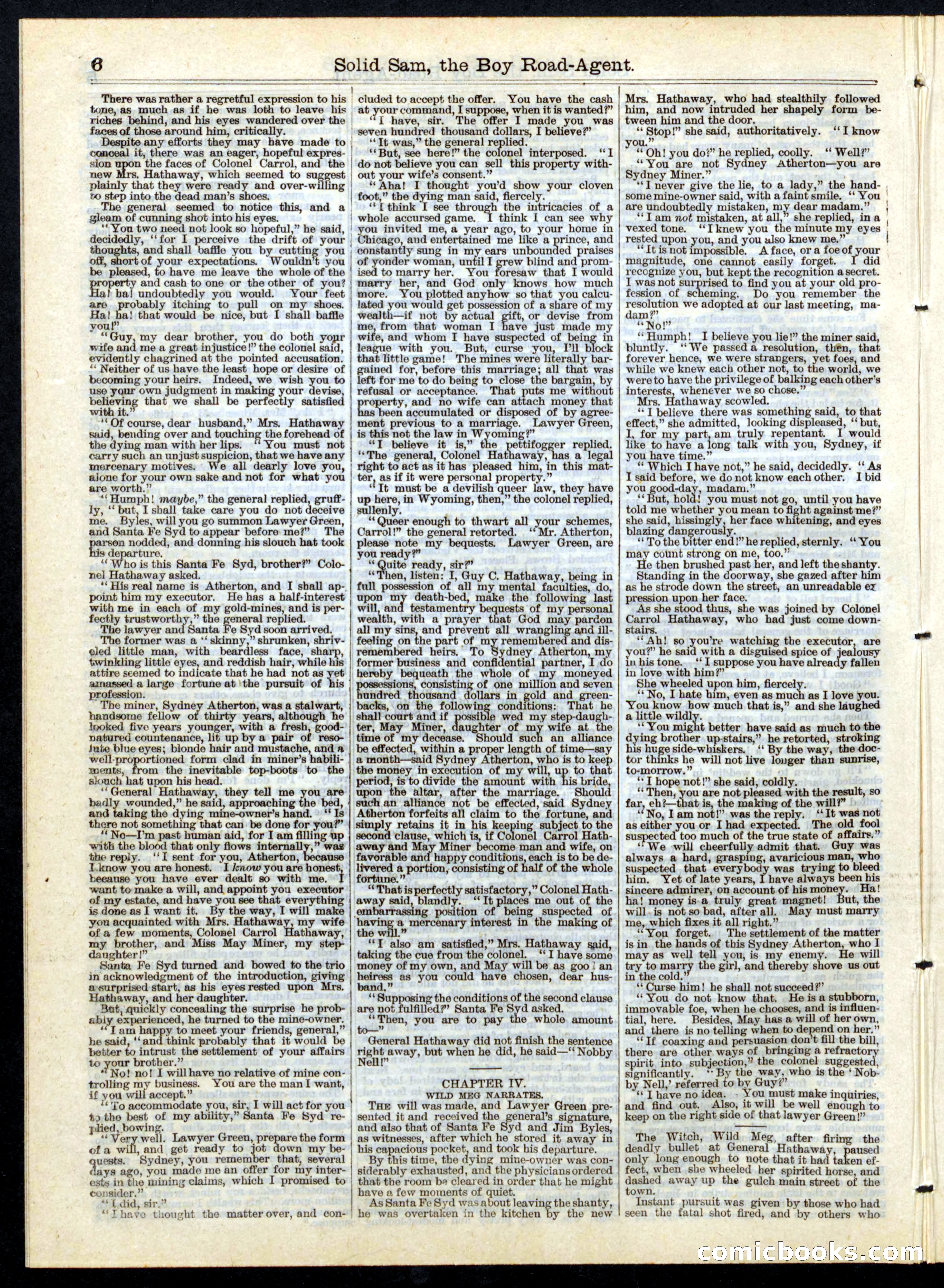 Beadle's Half Dime Library, No. 141 — page 6 of 16