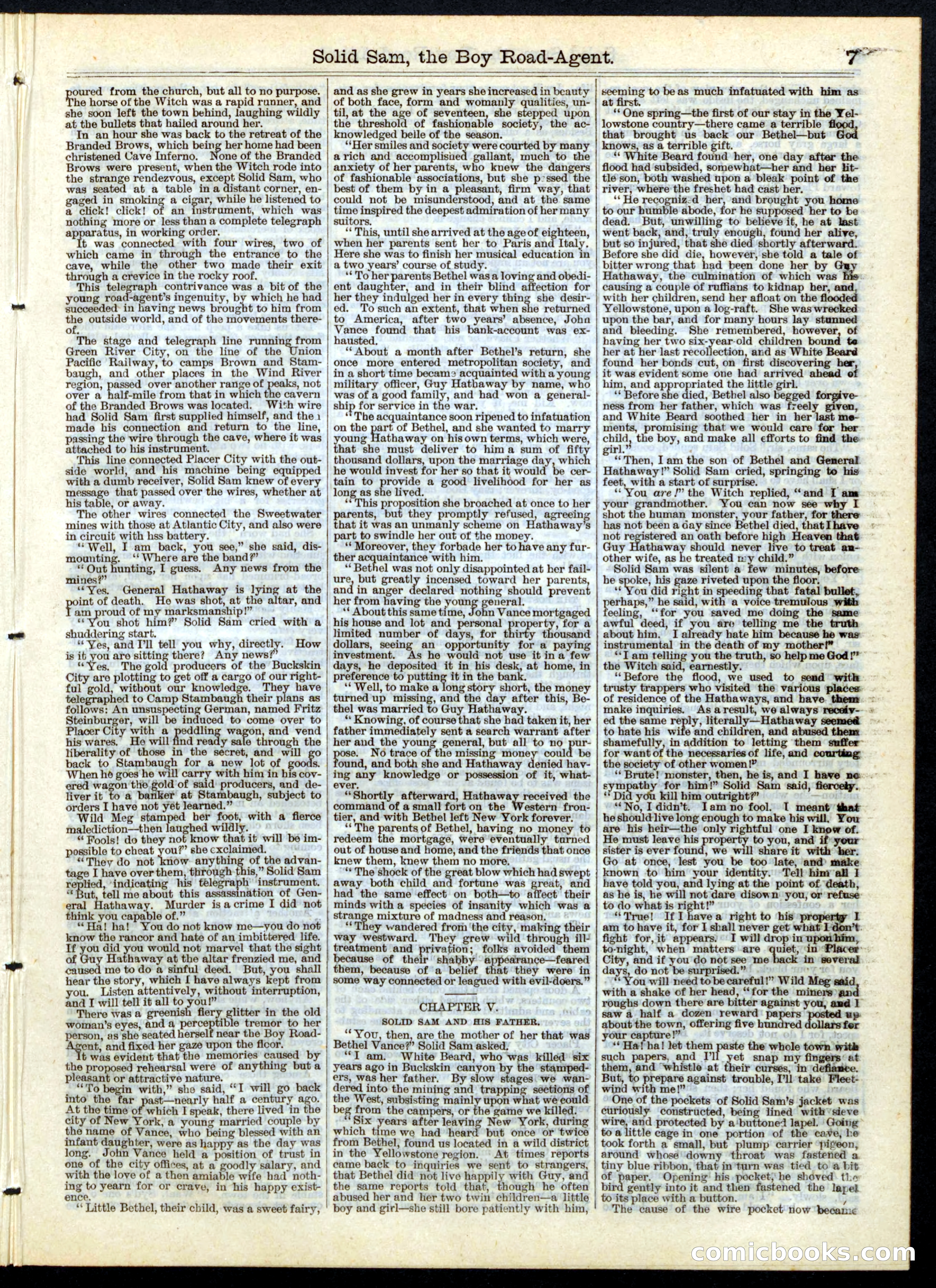 Beadle's Half Dime Library, No. 141 — page 7 of 16