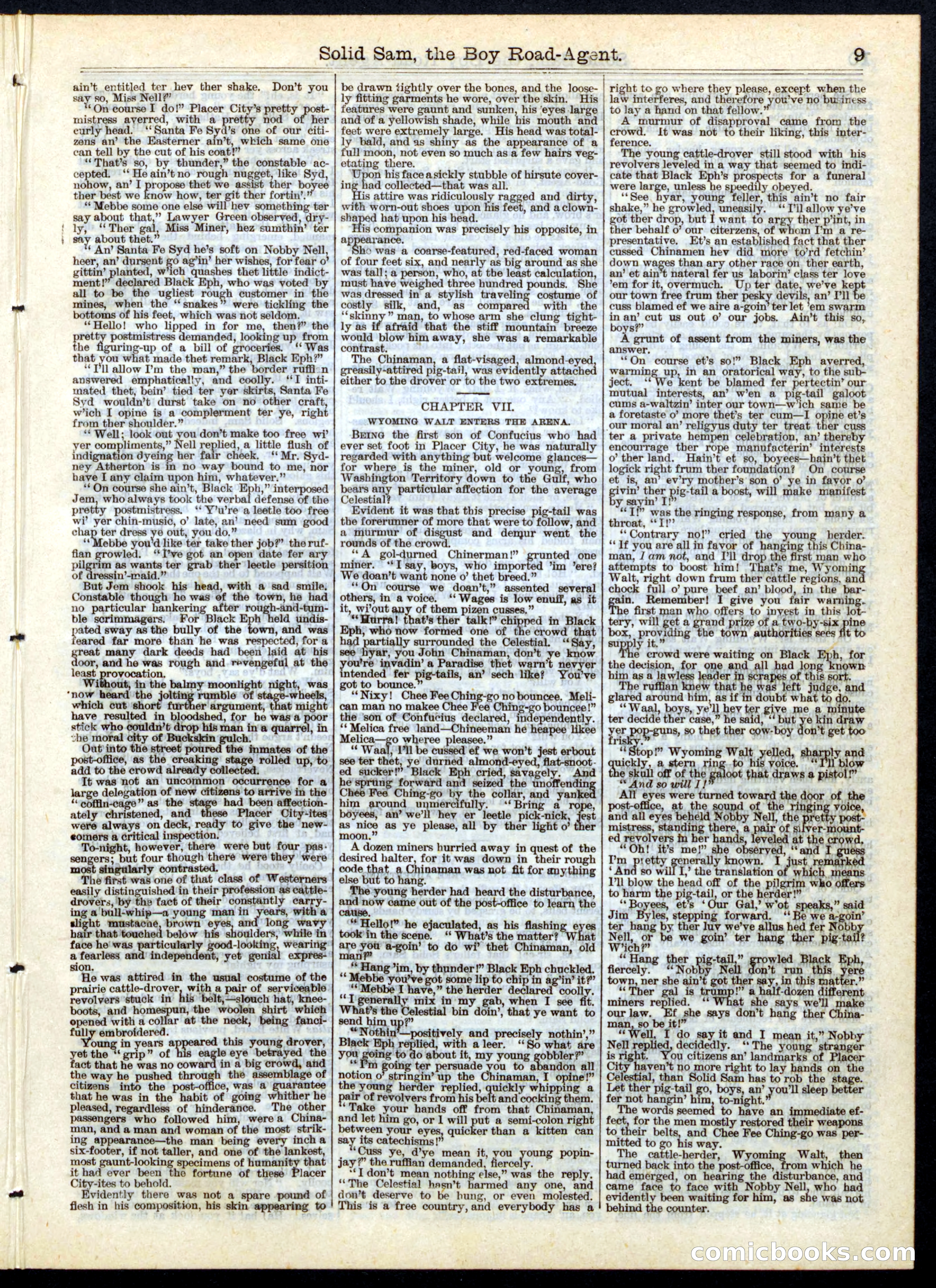 Beadle's Half Dime Library, No. 141 — page 9 of 16