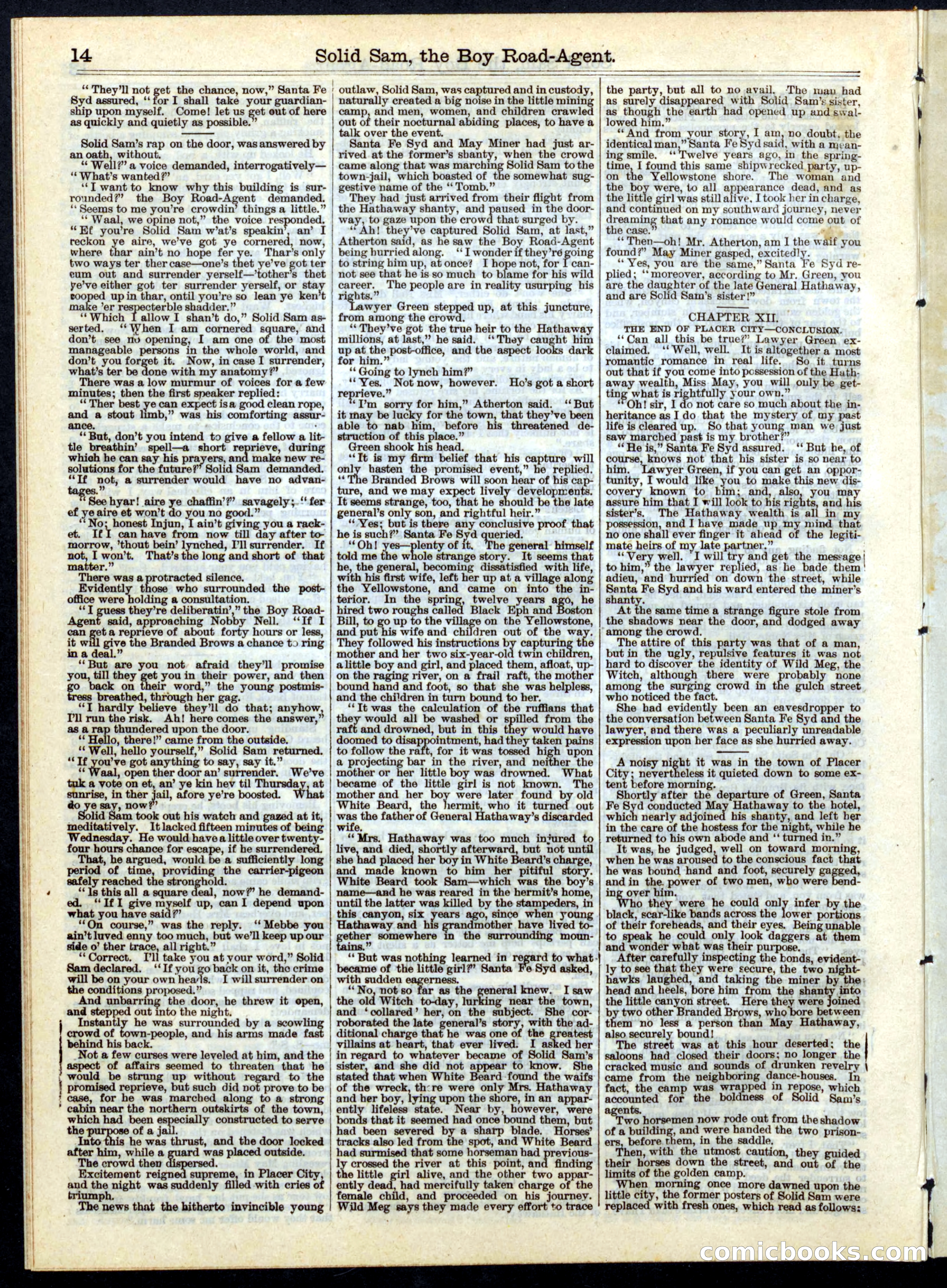 Beadle's Half Dime Library, No. 141 — page 14 of 16
