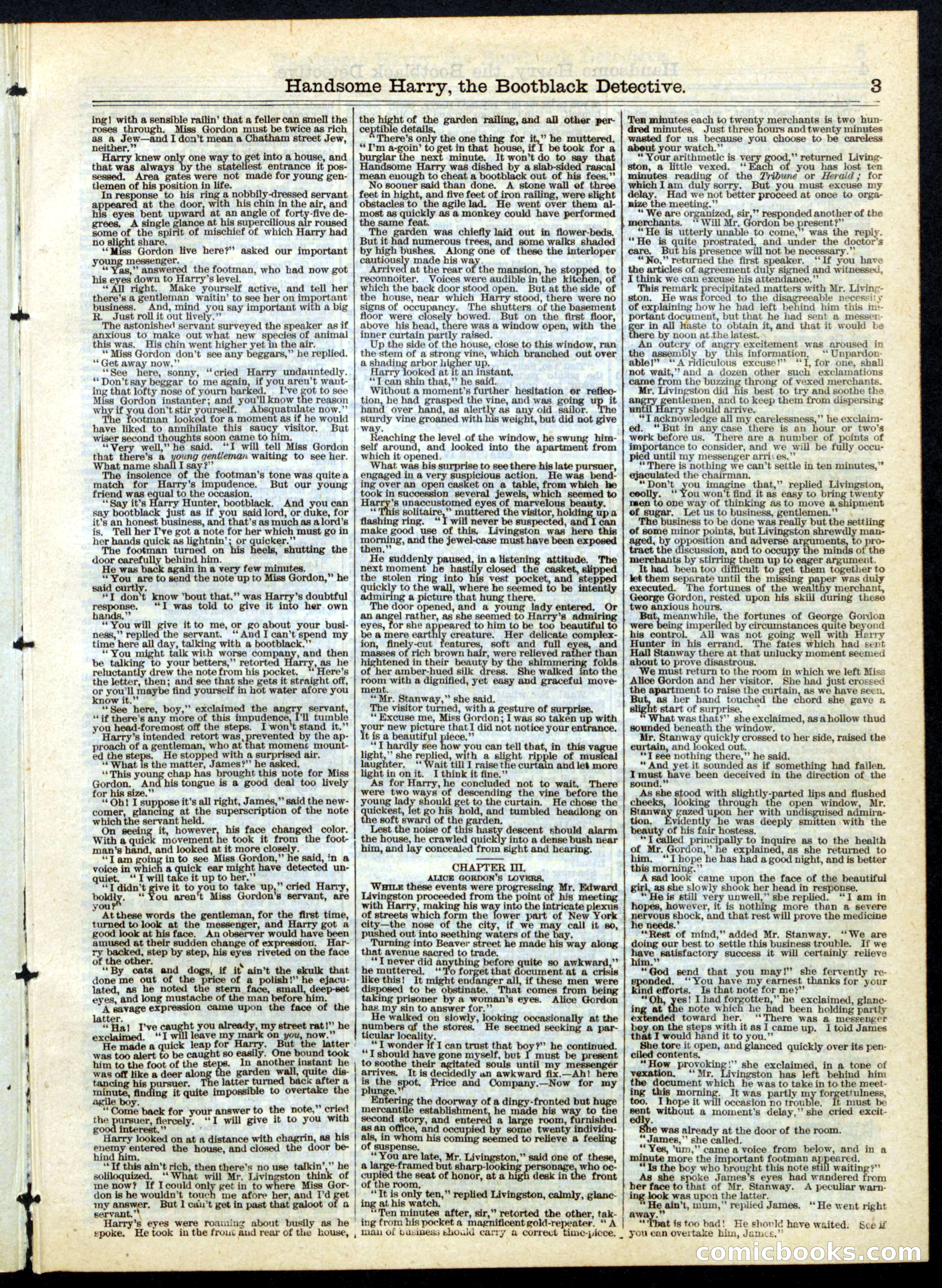 Beadle's Half Dime Library, No. 142 — page 3 of 16