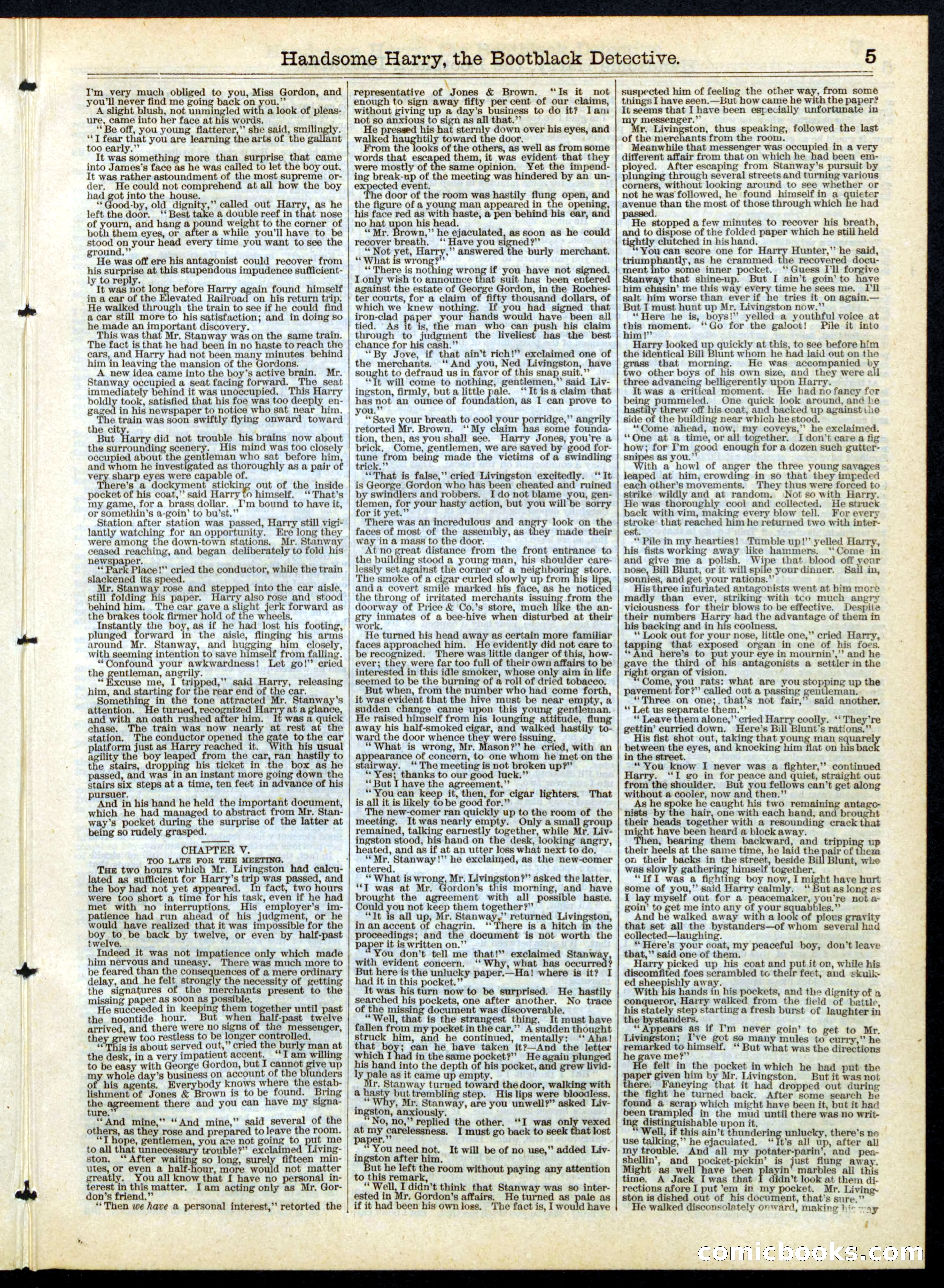 Beadle's Half Dime Library, No. 142 — page 5 of 16