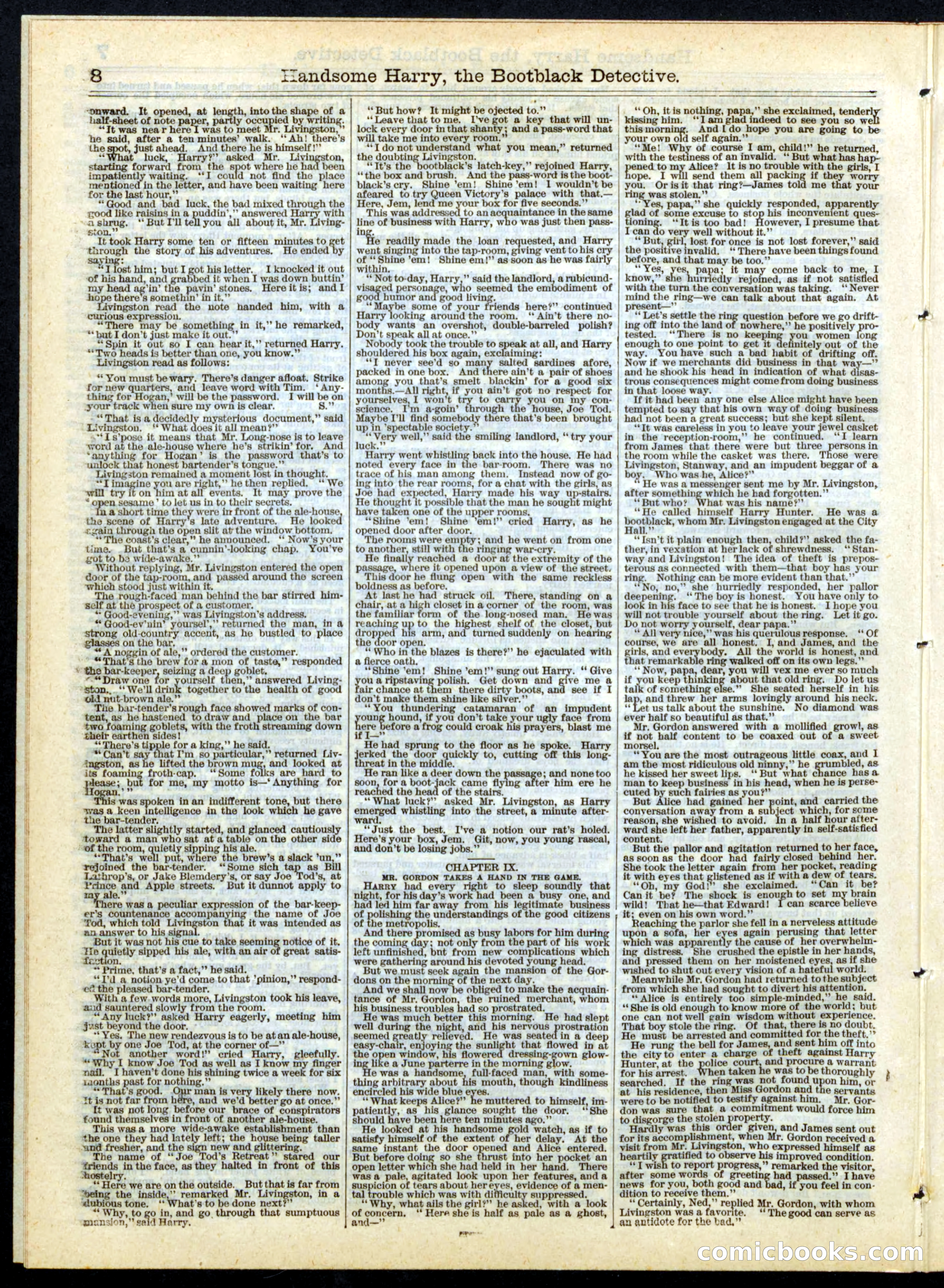 Beadle's Half Dime Library, No. 142 — page 8 of 16