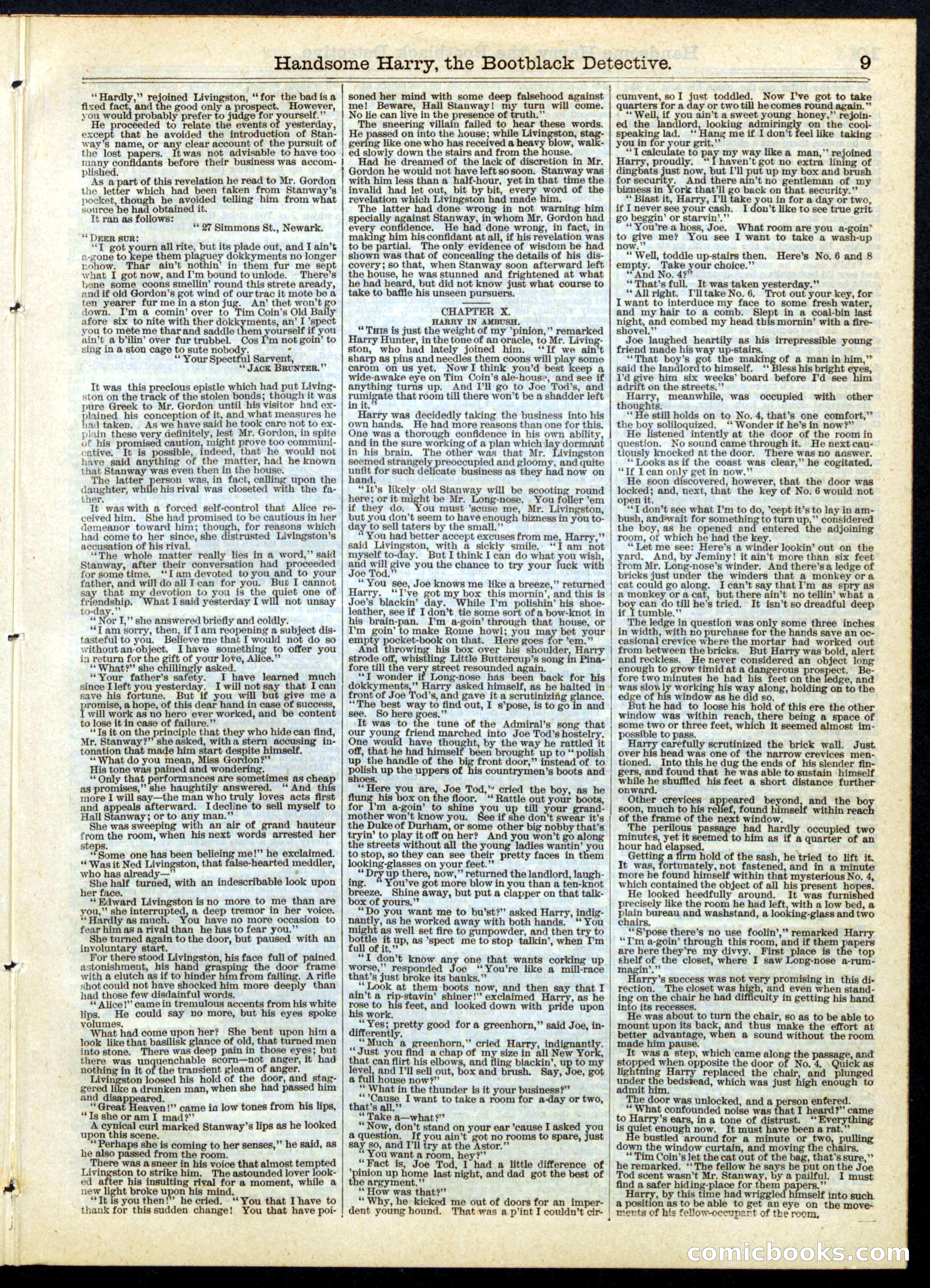 Beadle's Half Dime Library, No. 142 — page 9 of 16