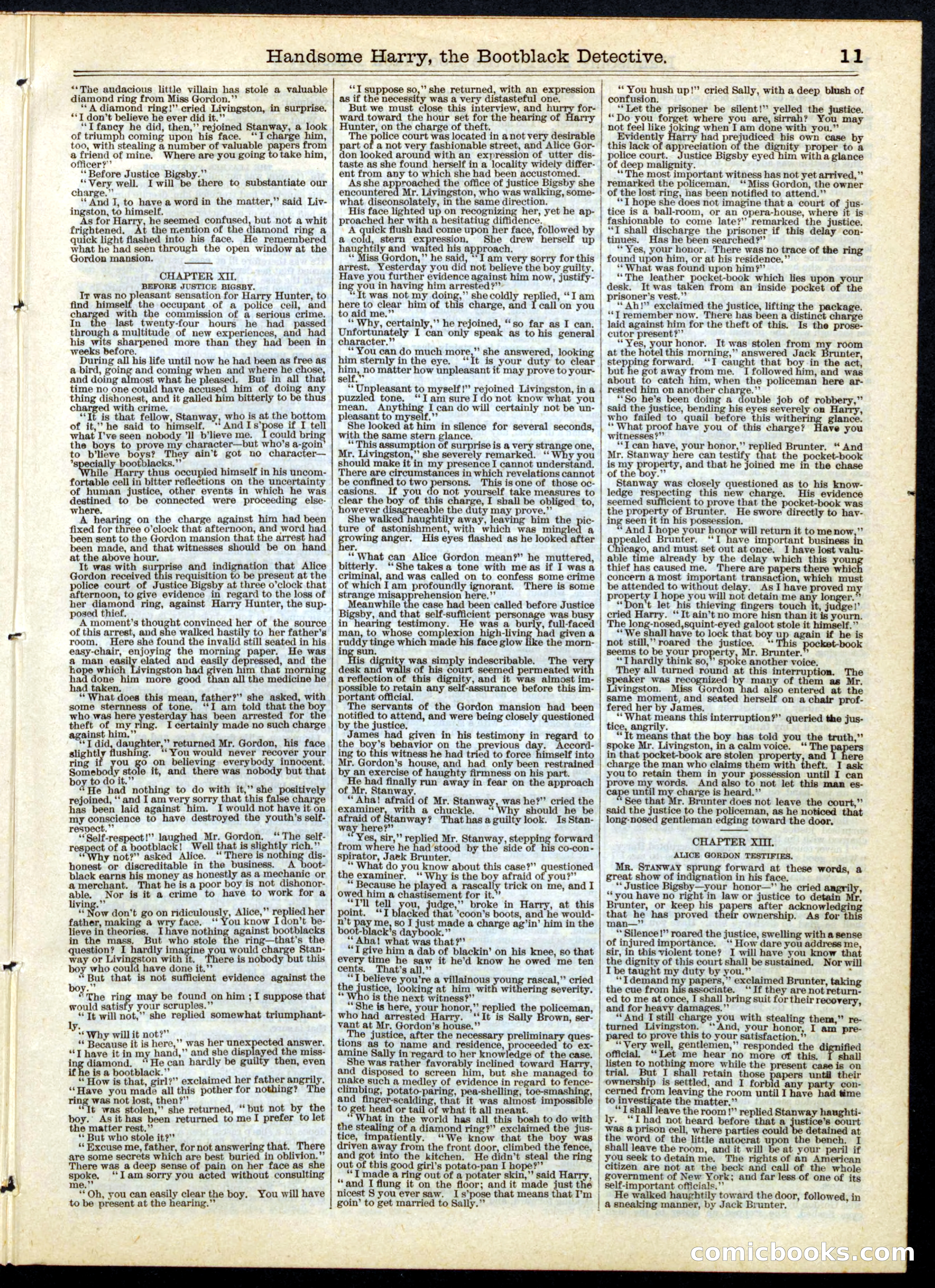 Beadle's Half Dime Library, No. 142 — page 11 of 16